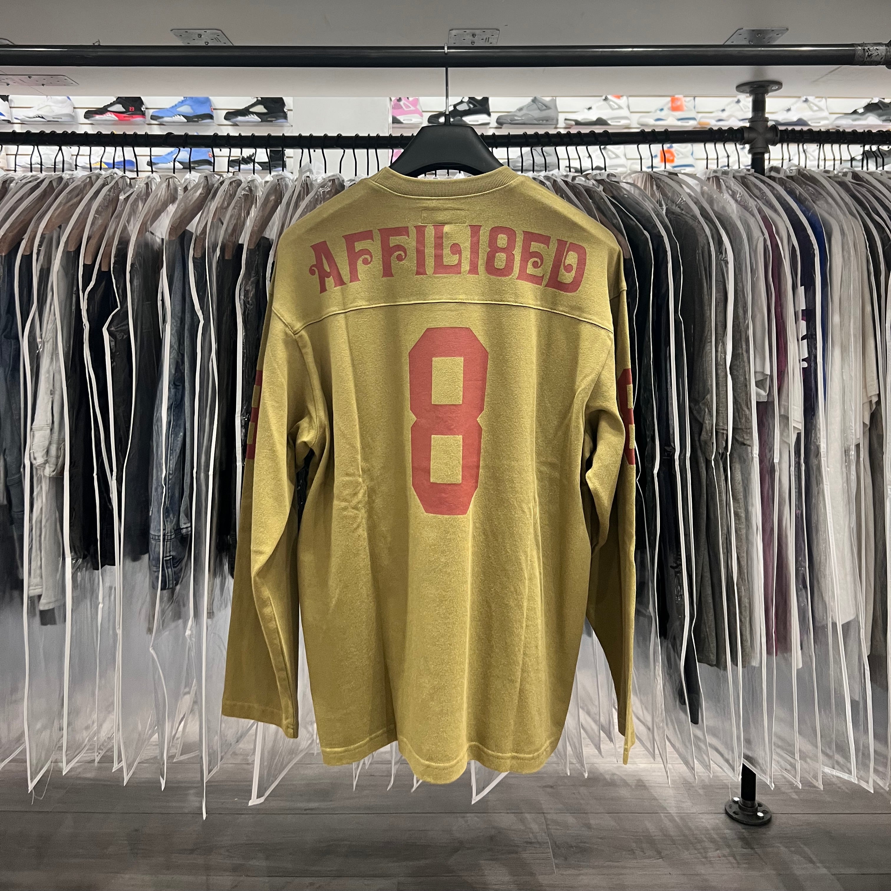 Supreme Affiliated Long Sleeve Football Top Light Olive