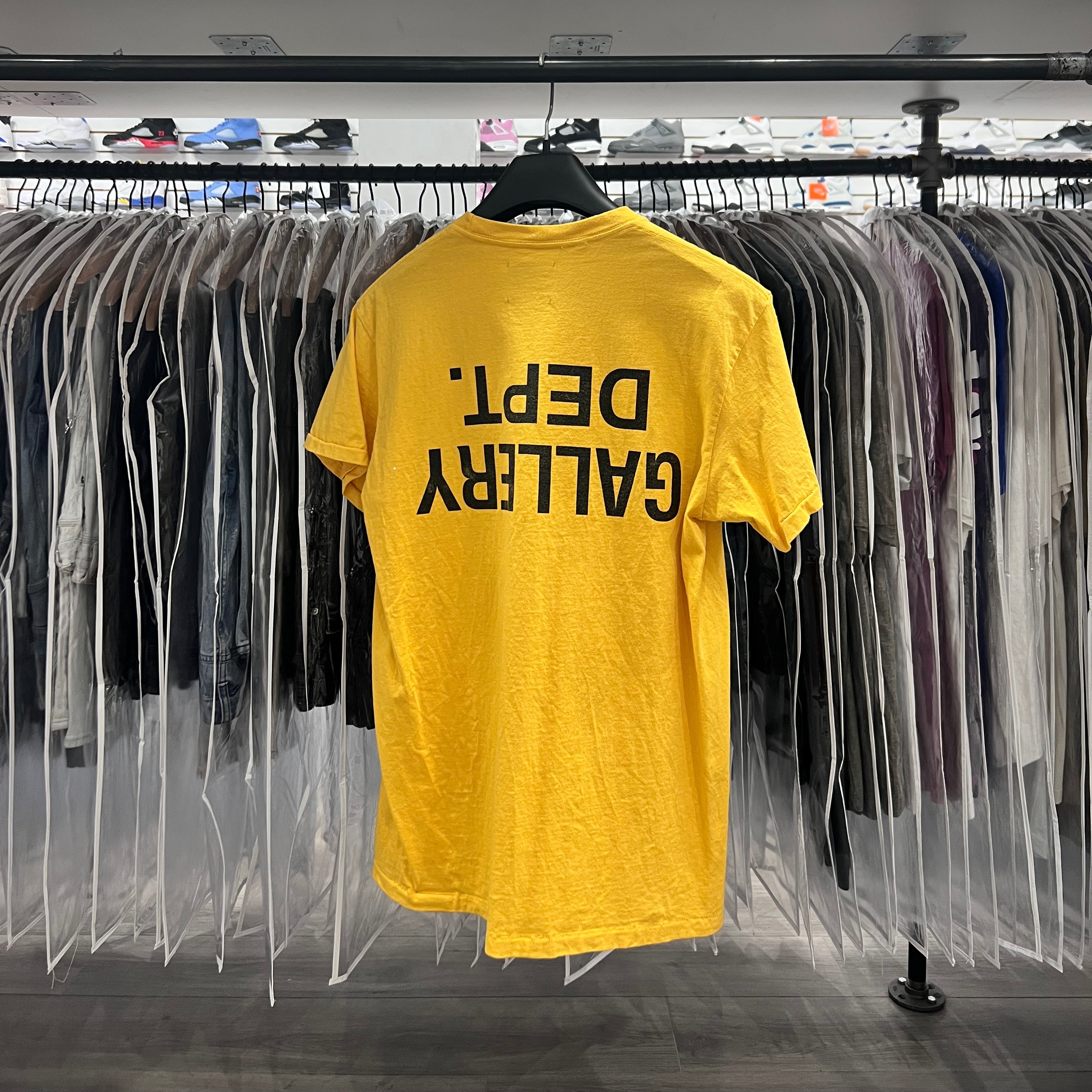 Gallery Dept Tee Upside Down Yellow (Lightly Worn)