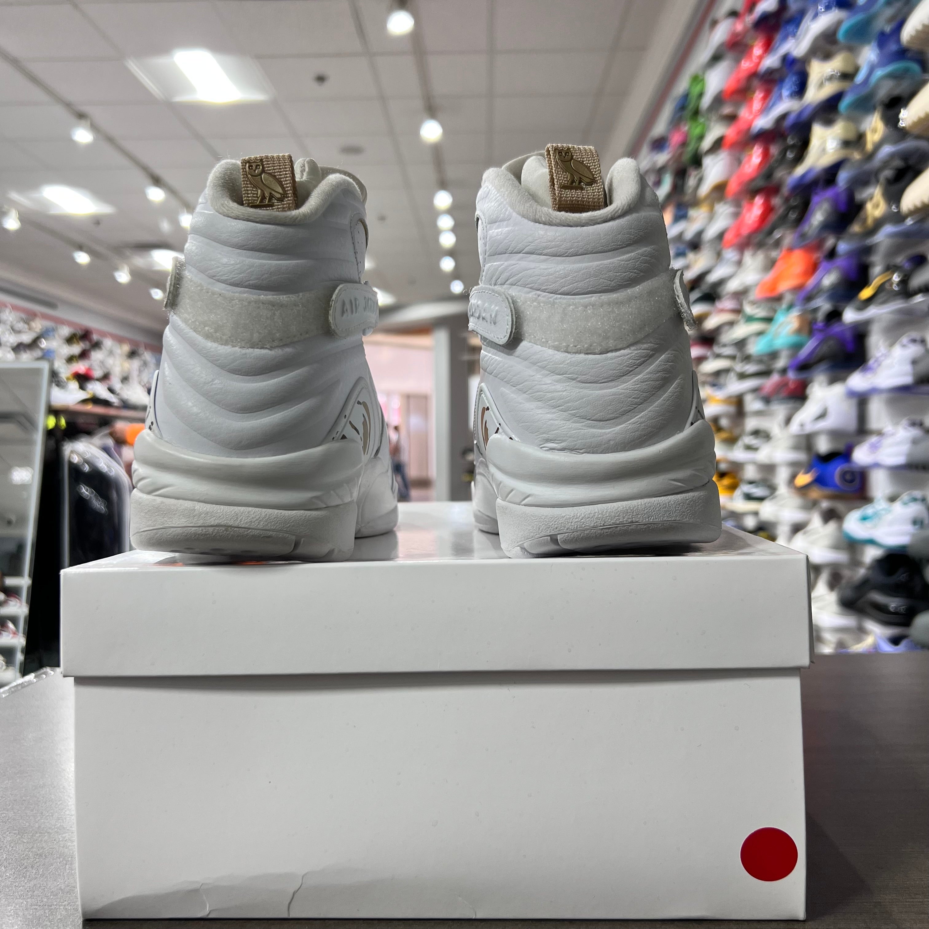 Jordan Retro 8 Mens OVO White (Lightly Worn+Replacement Box)