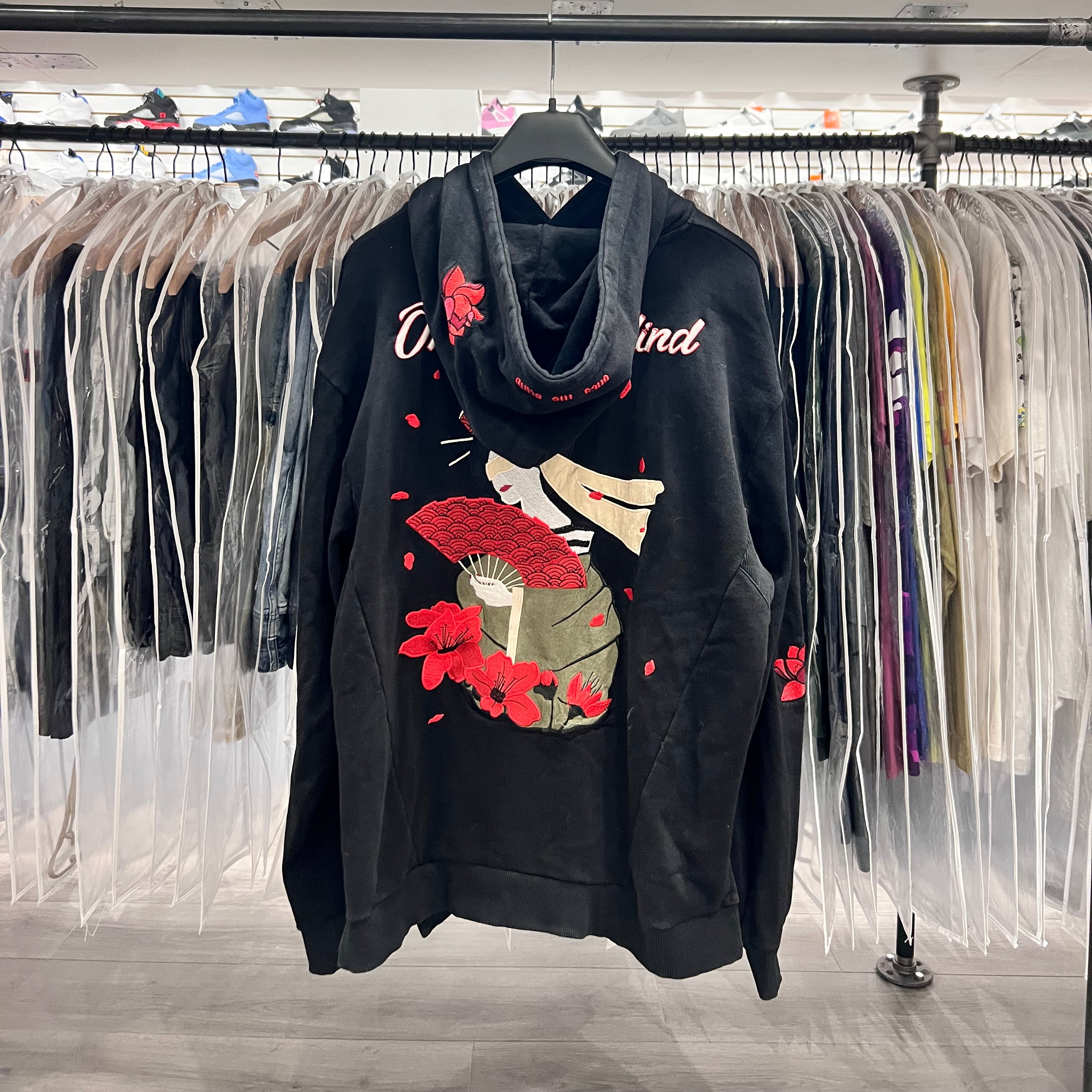 Only The Blind Flower Blossoms Hoodie Black (Lightly Worn)