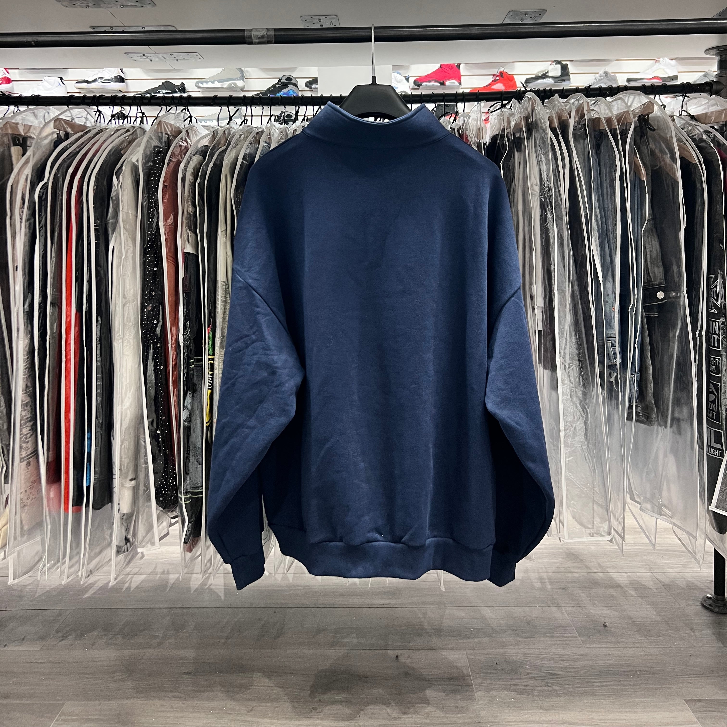 Alo Half Zip Pull Over Sweater Navy (Lightly Worn)
