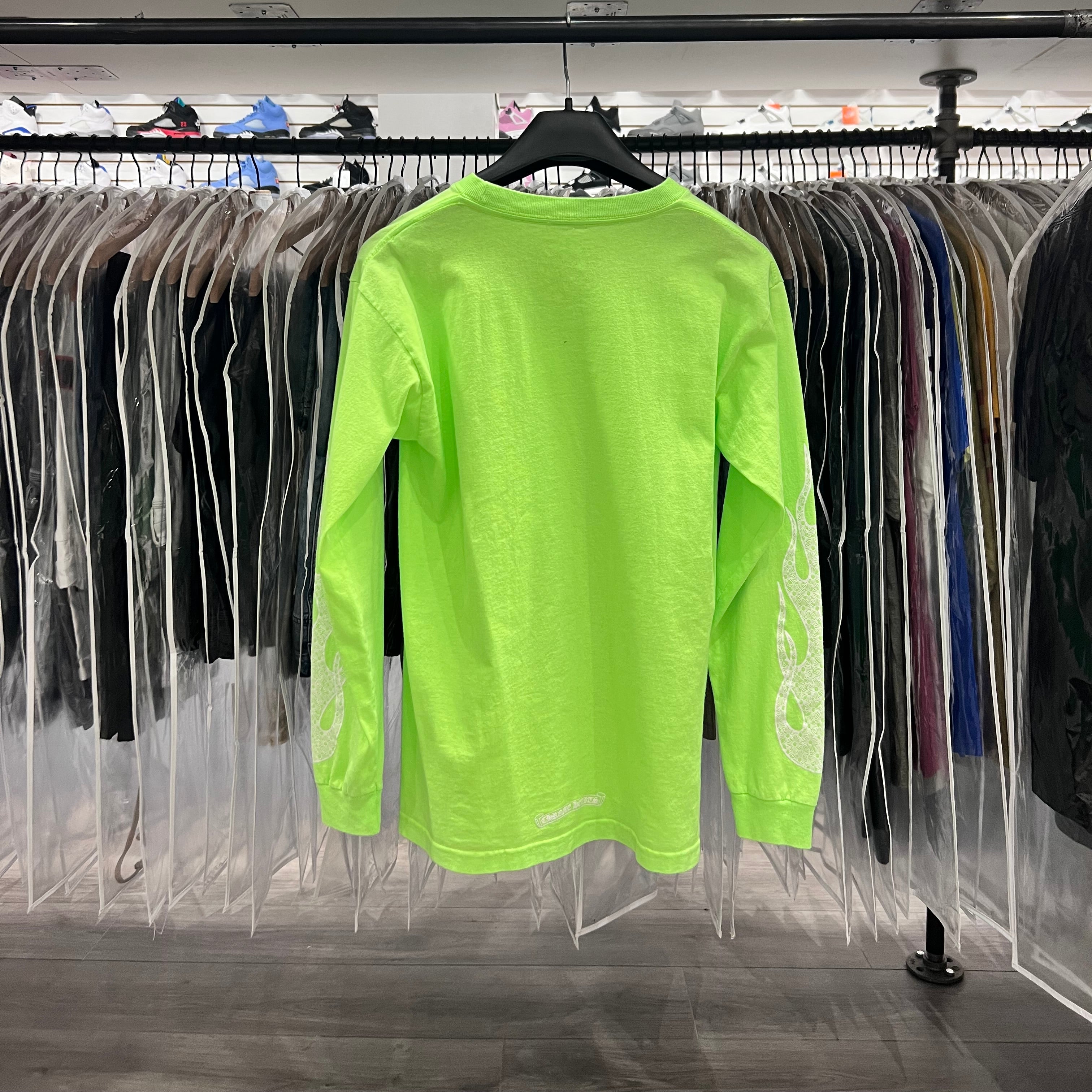 Chrome Hearts Long Sleeve Green Flame (Lightly Worn)