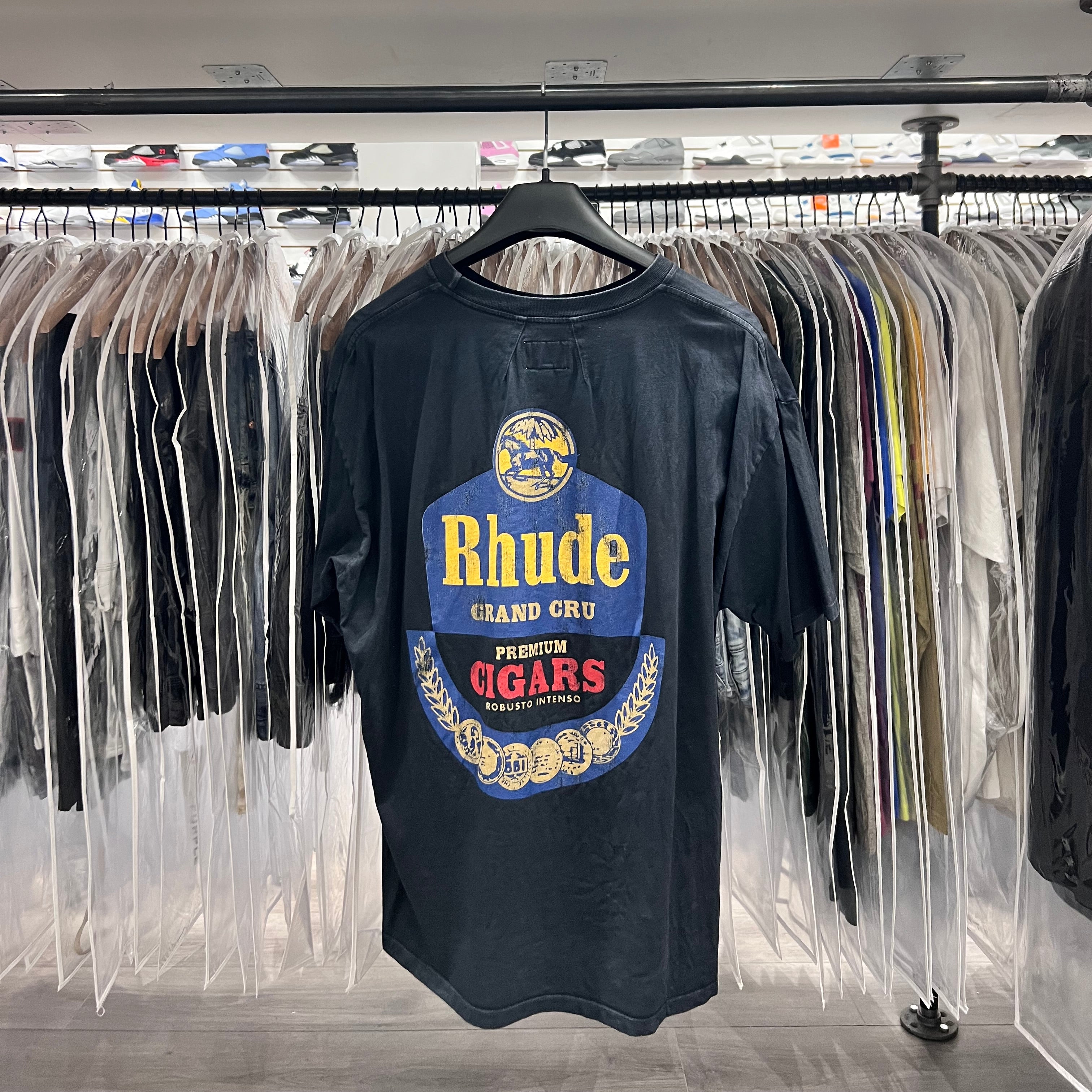 Rhude Cigars Tee Black (Lightly Worn)