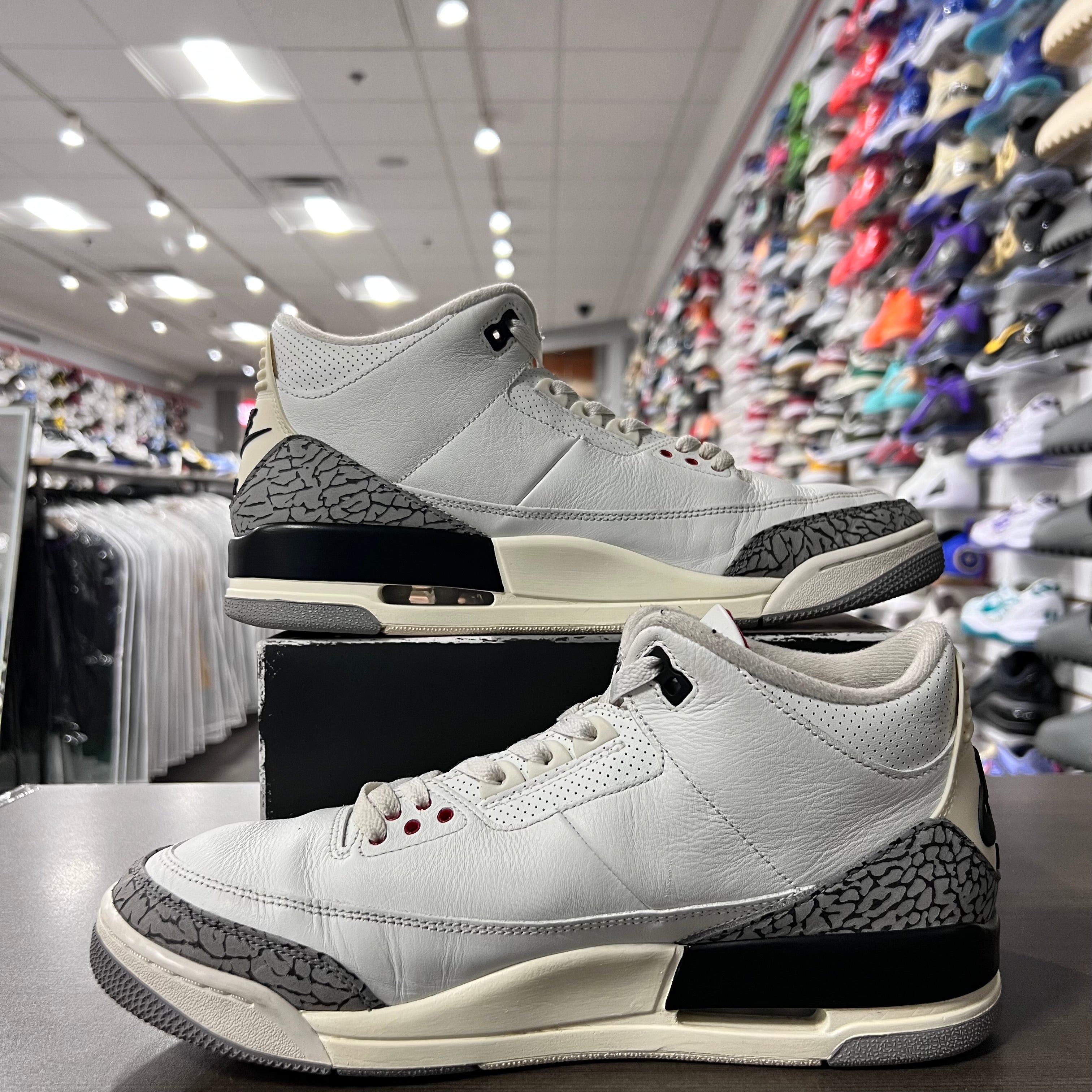 Jordan Retro 3 White Cement Reimagined (Lightly Worn)