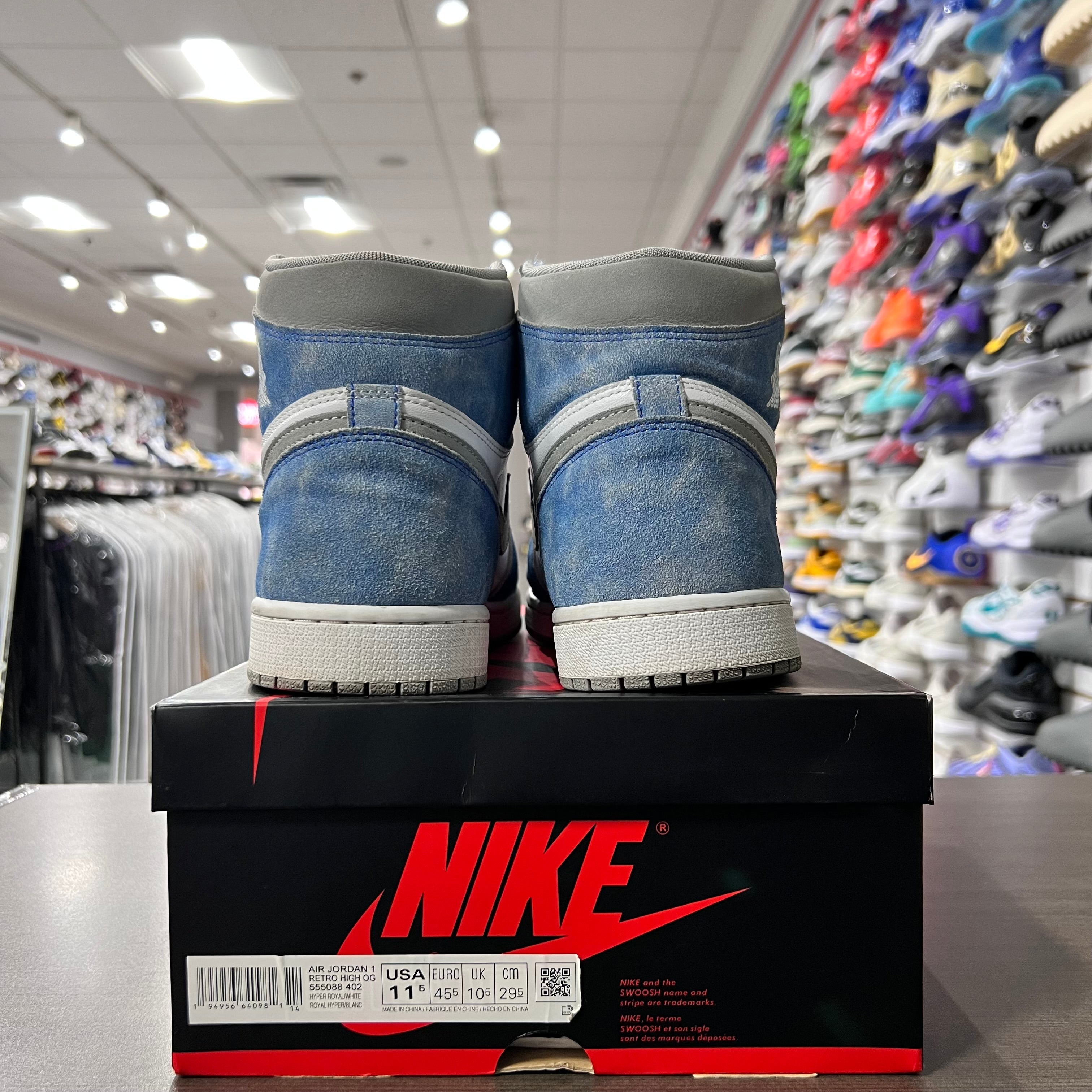 Jordan Retro 1 High Og Hyper Royal (Lightly Worn)