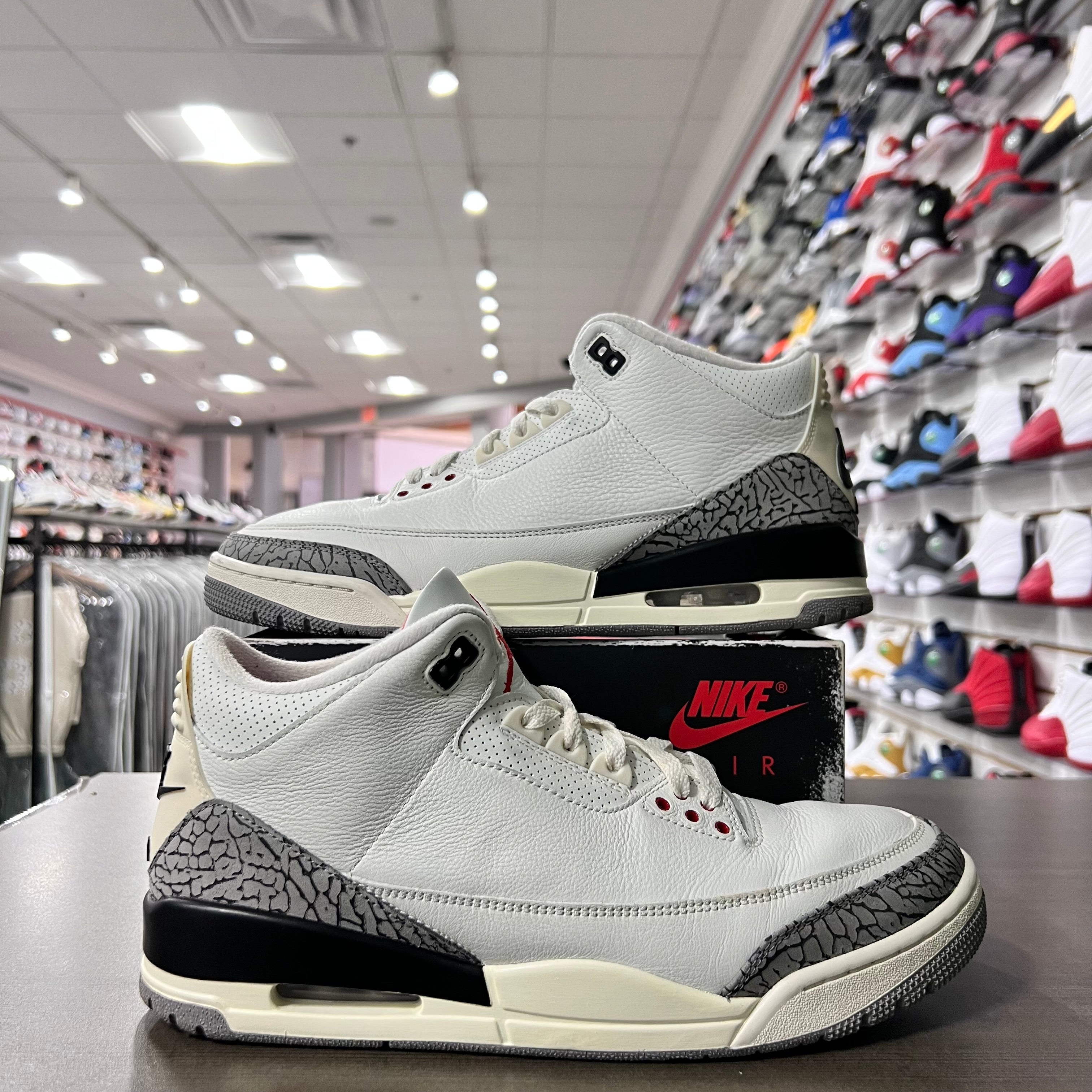 Jordan Retro 3 Mens White Cement Reimagined (Lightly Worn)