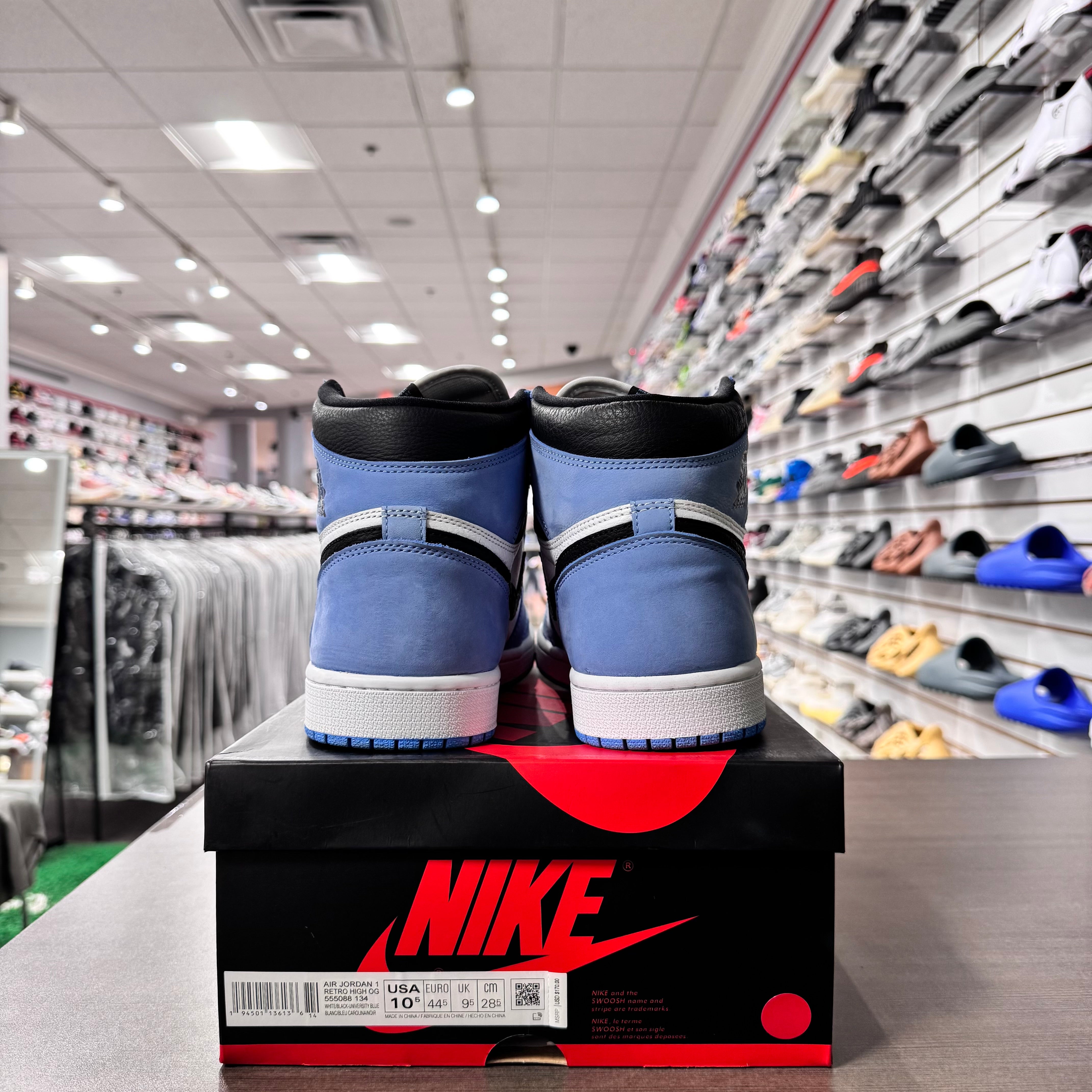 Jordan Retro 1 High Og Mens University Blue (Lightly Worn)