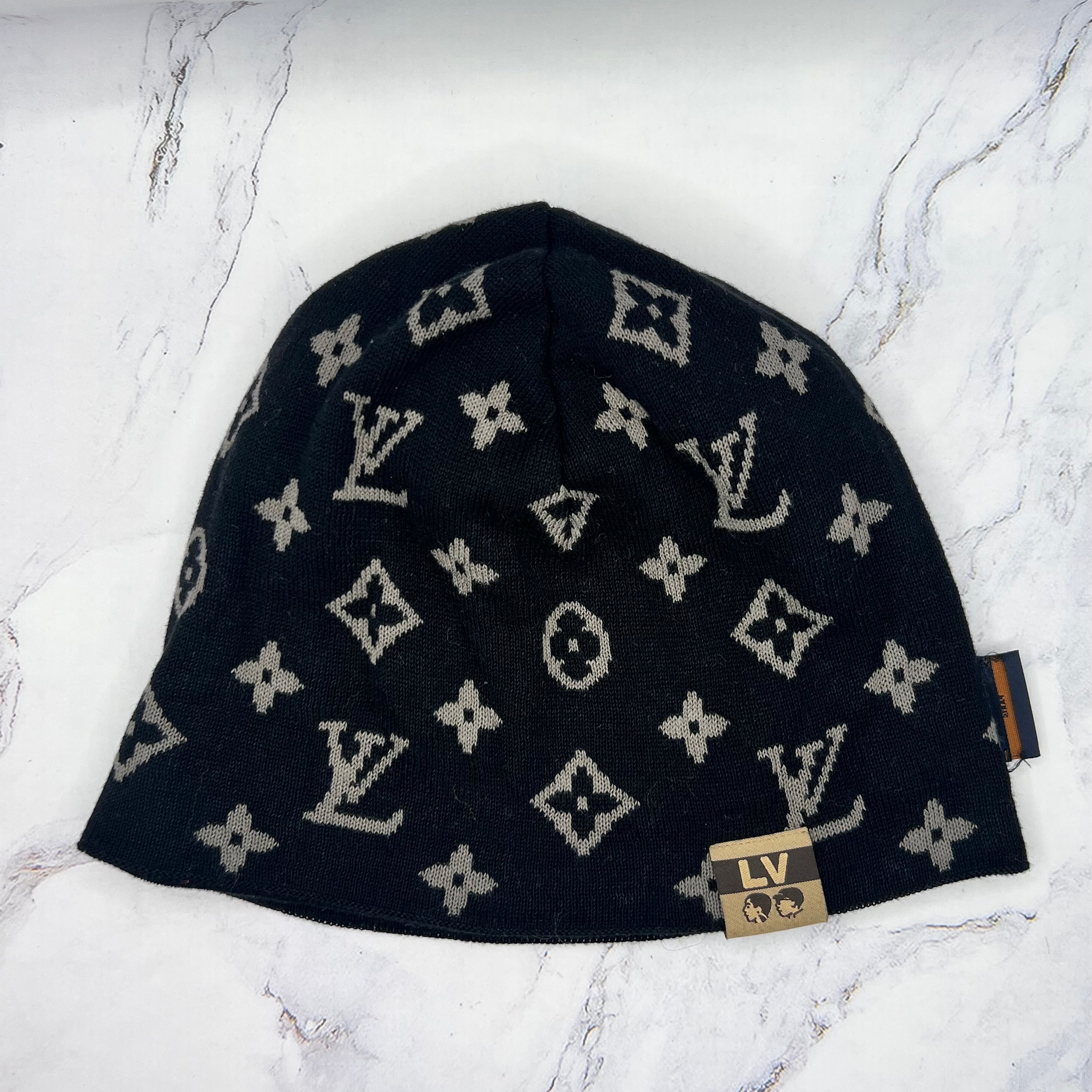 Louis Vuitton X Nigo Fit Monogram Reversible Beanie Black (Lightly Worn)