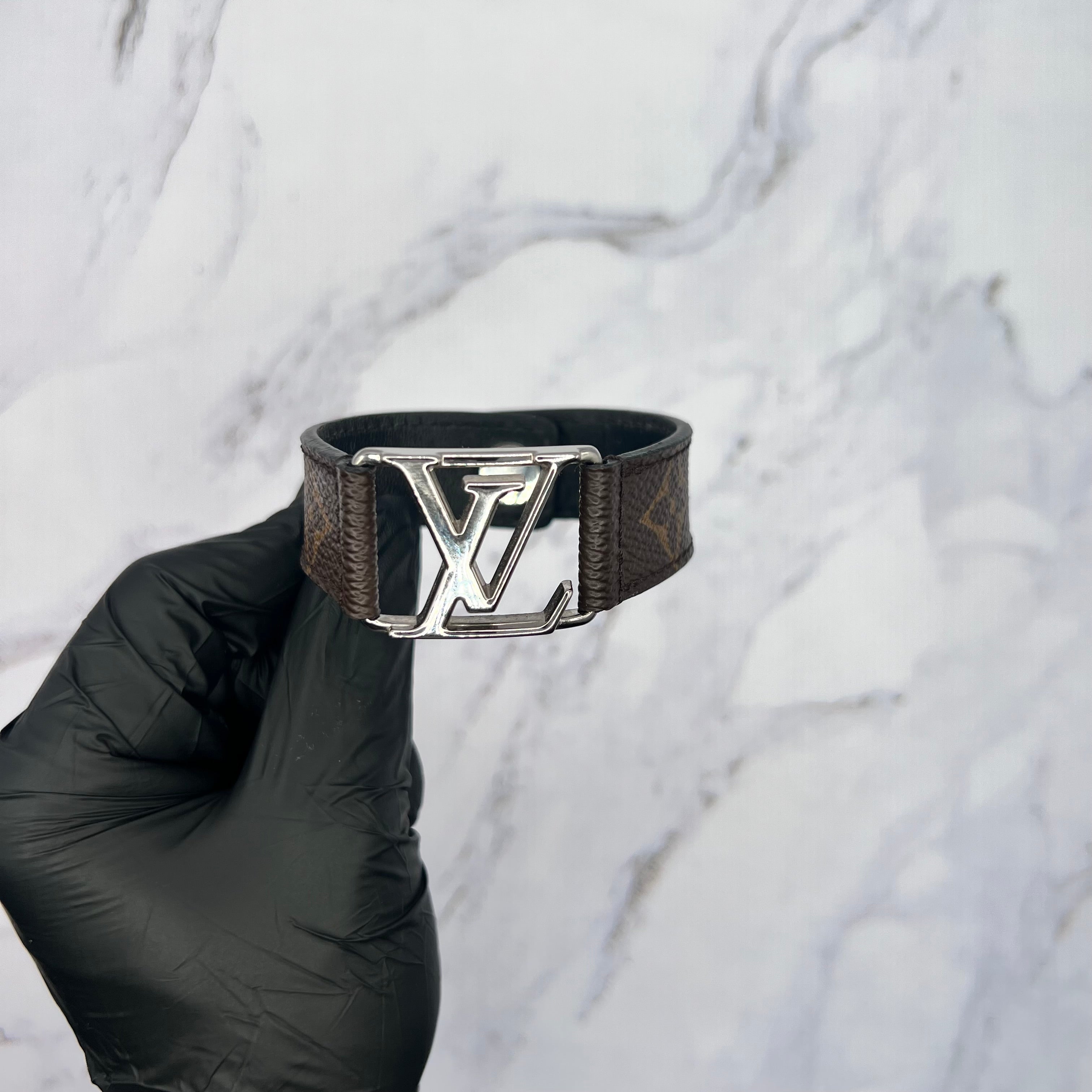 Louis Vuitton Logo Strap Bracelet Brown (Lightly Worn)