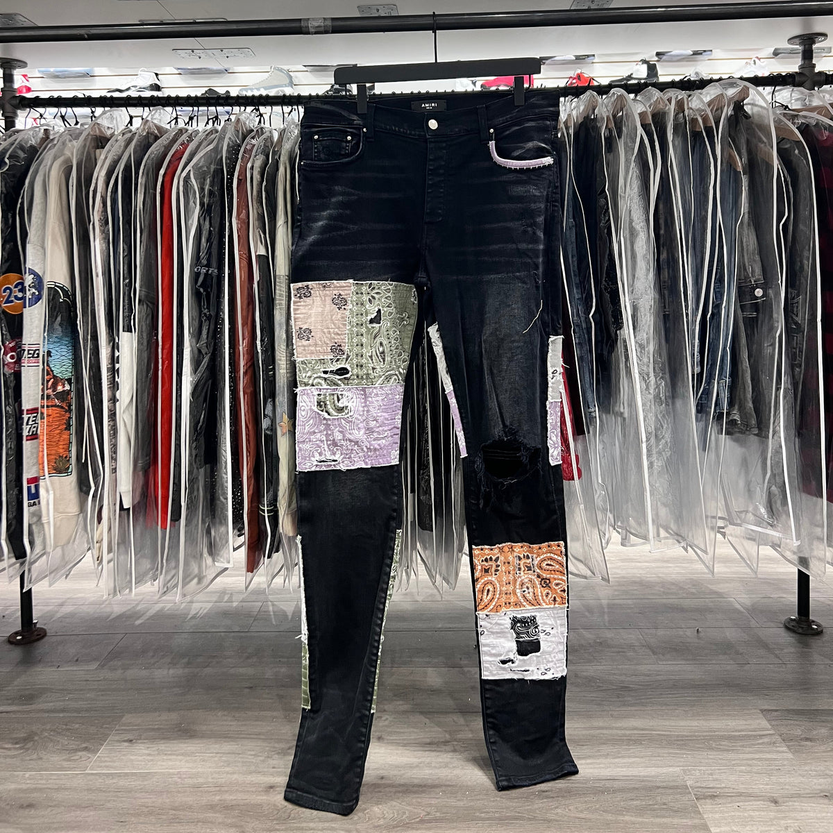 Amiri Multicolor Paisley Jeans (Lightly Worn)