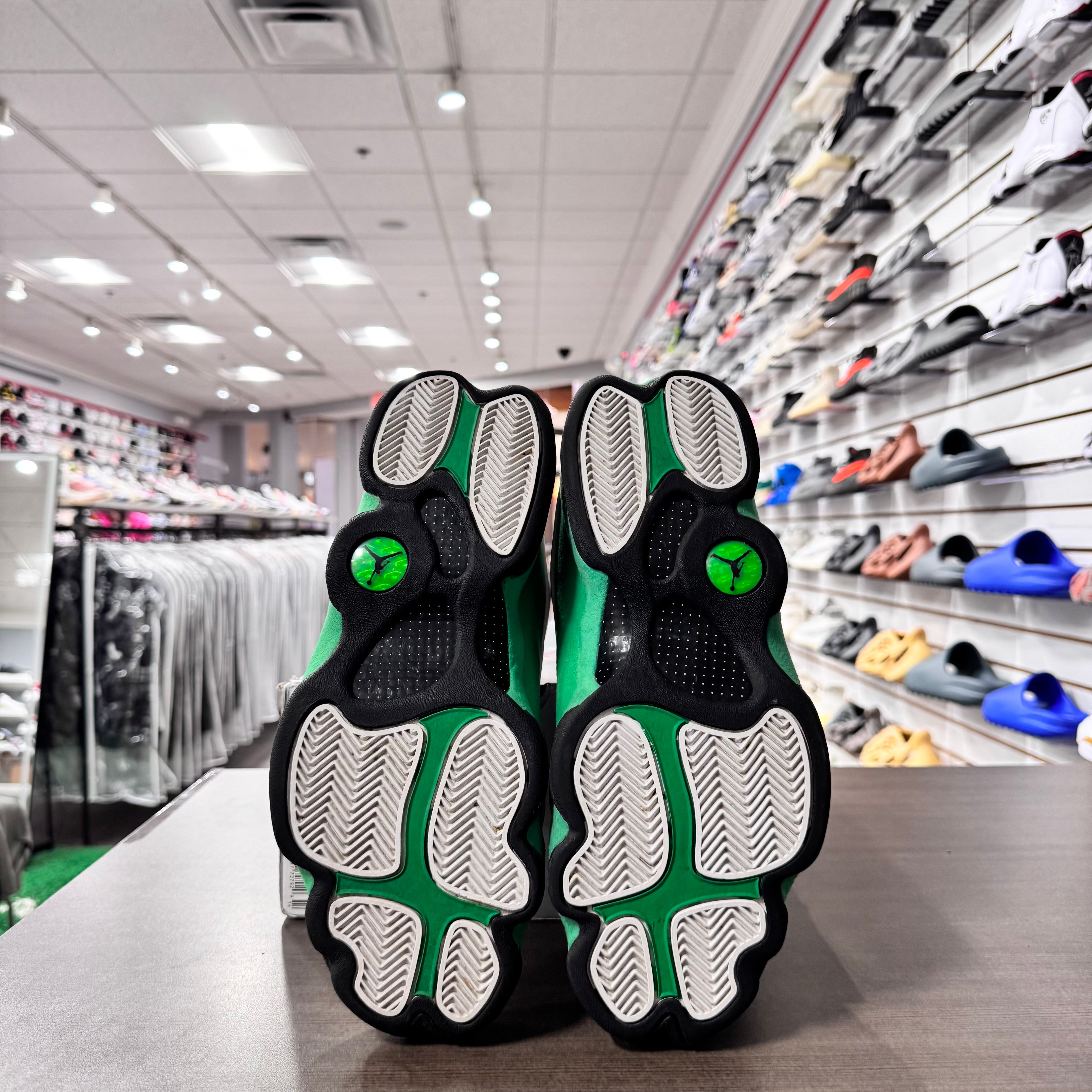 Jordan Retro 13 Mens White Lucky Green (Lightly Worn)