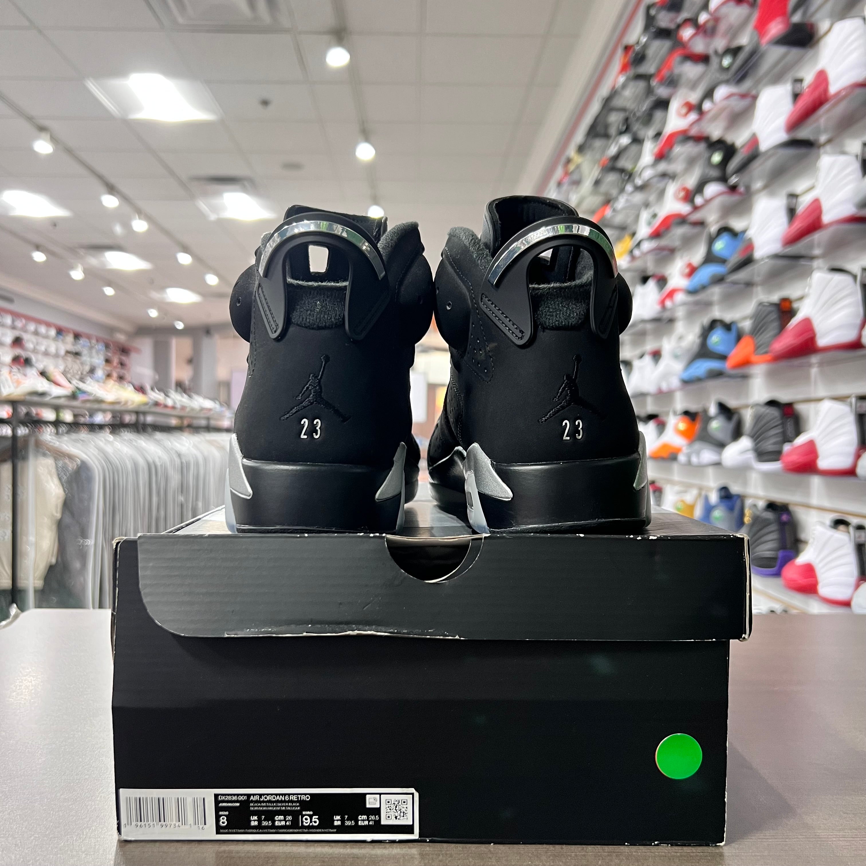 Jordan Retro 6 Mens Chrome (Lightly Worn)