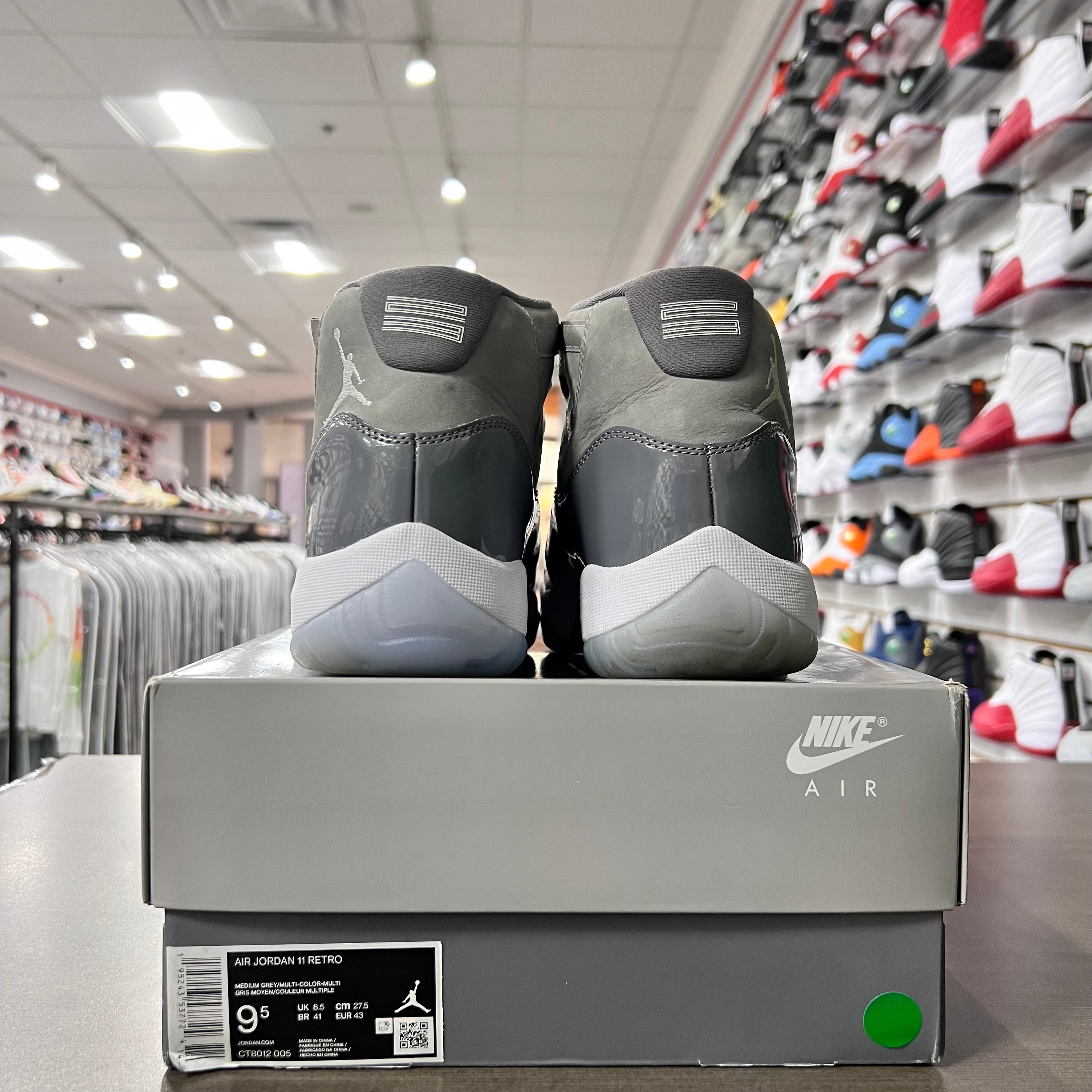 Jordan Retro 11 Mens Cool Grey (Lightly Worn)