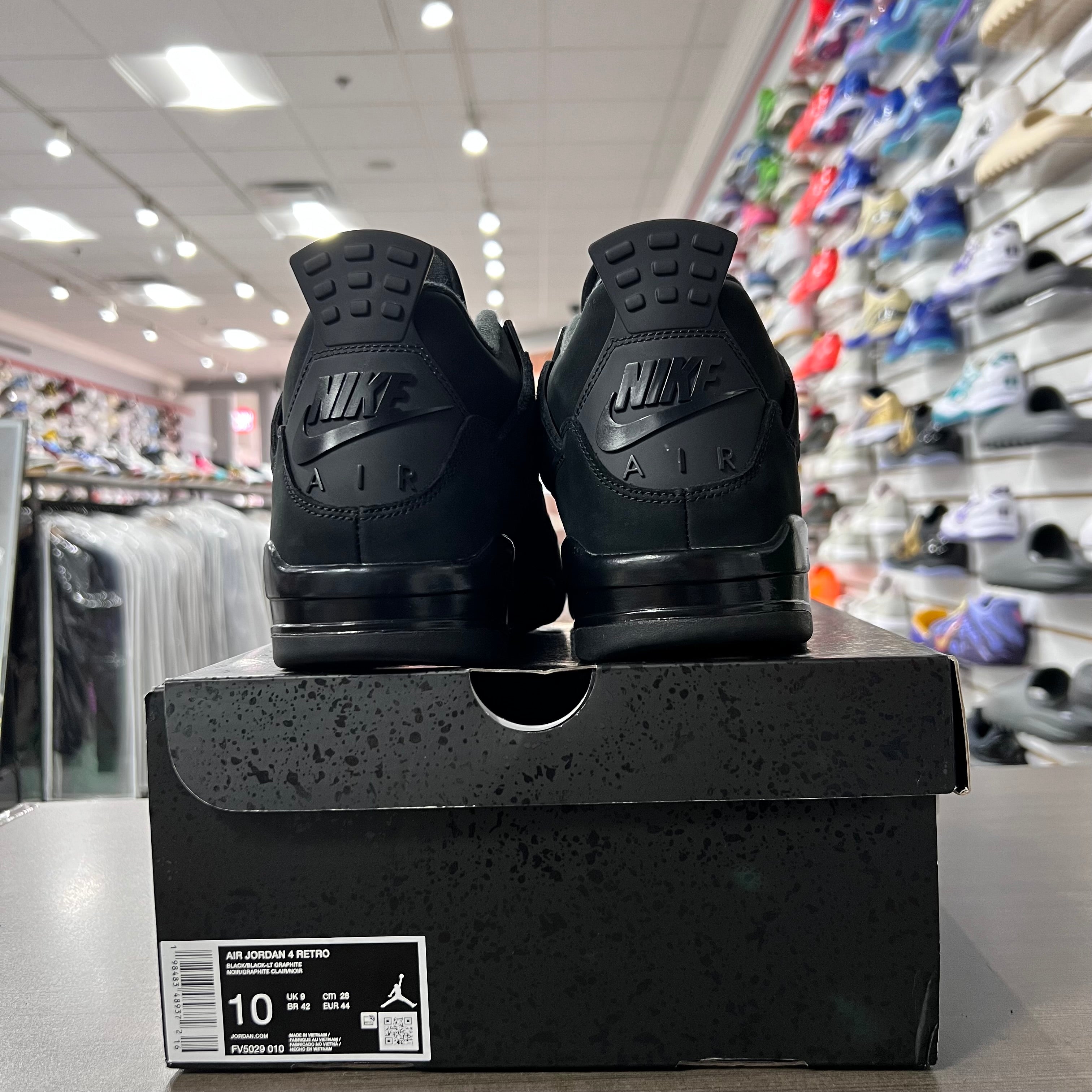 Jordan Retro 4 Men's Black Cat(Lightly Worn)