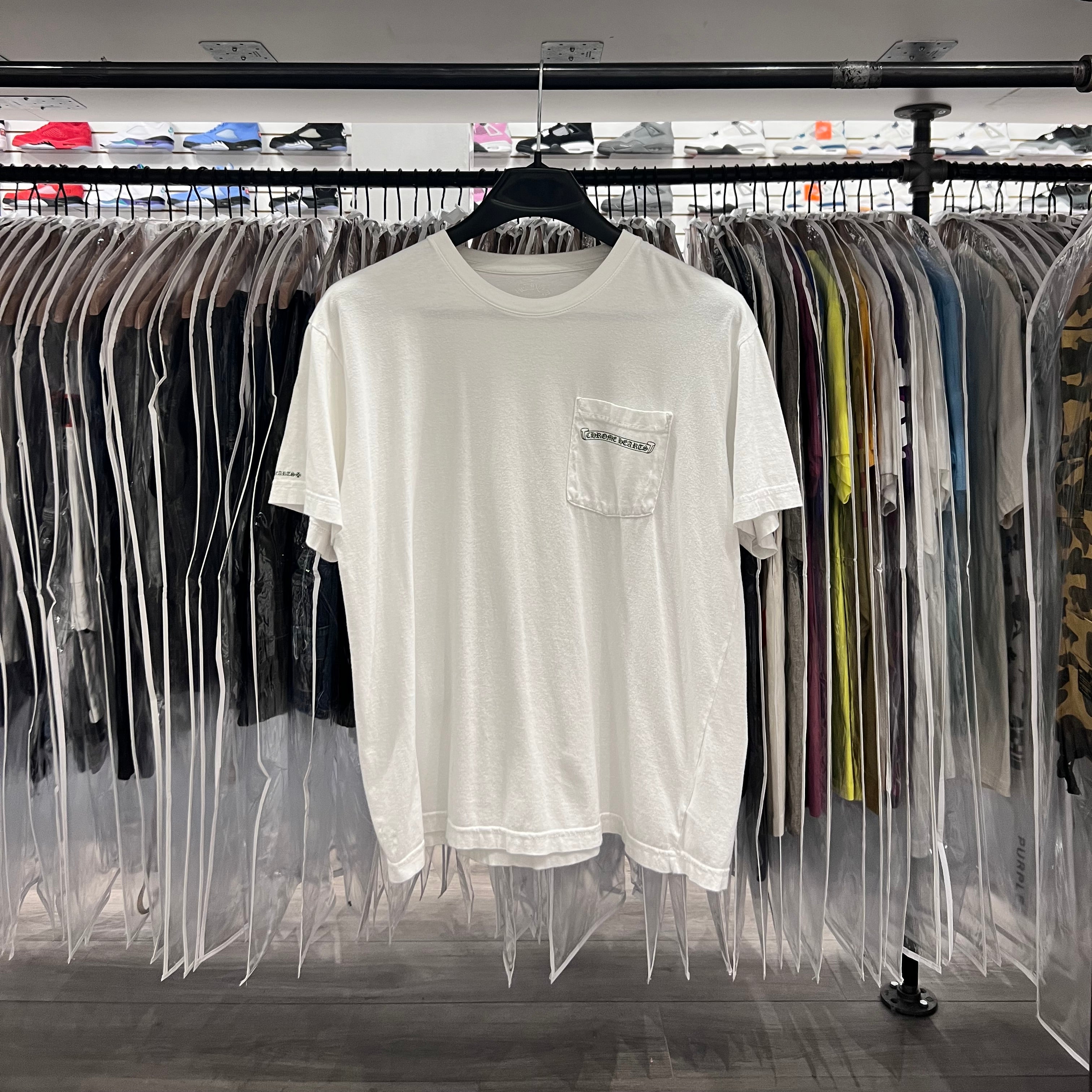 Chrome Hearts Cemetery Cross Tee Yellow/Green (Aoyama Exclusive)(Lightly Worn)