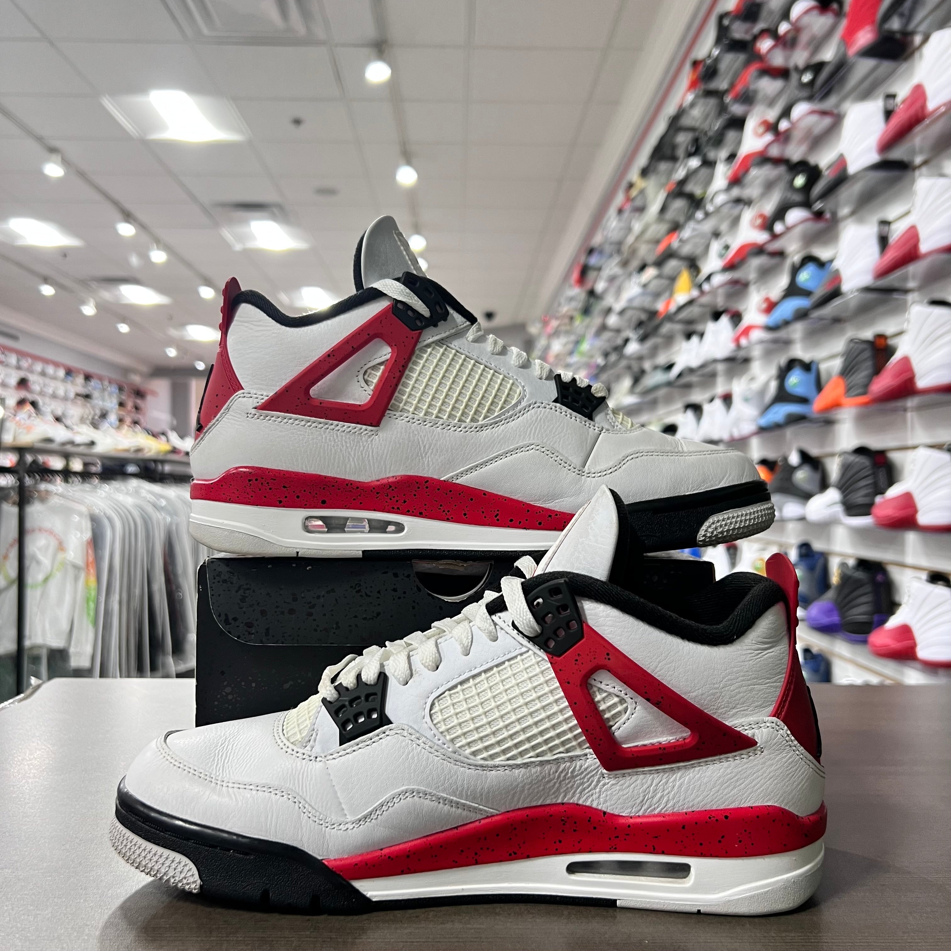 Jordan Retro 4 Mens Red Cement (Lightly Worn)
