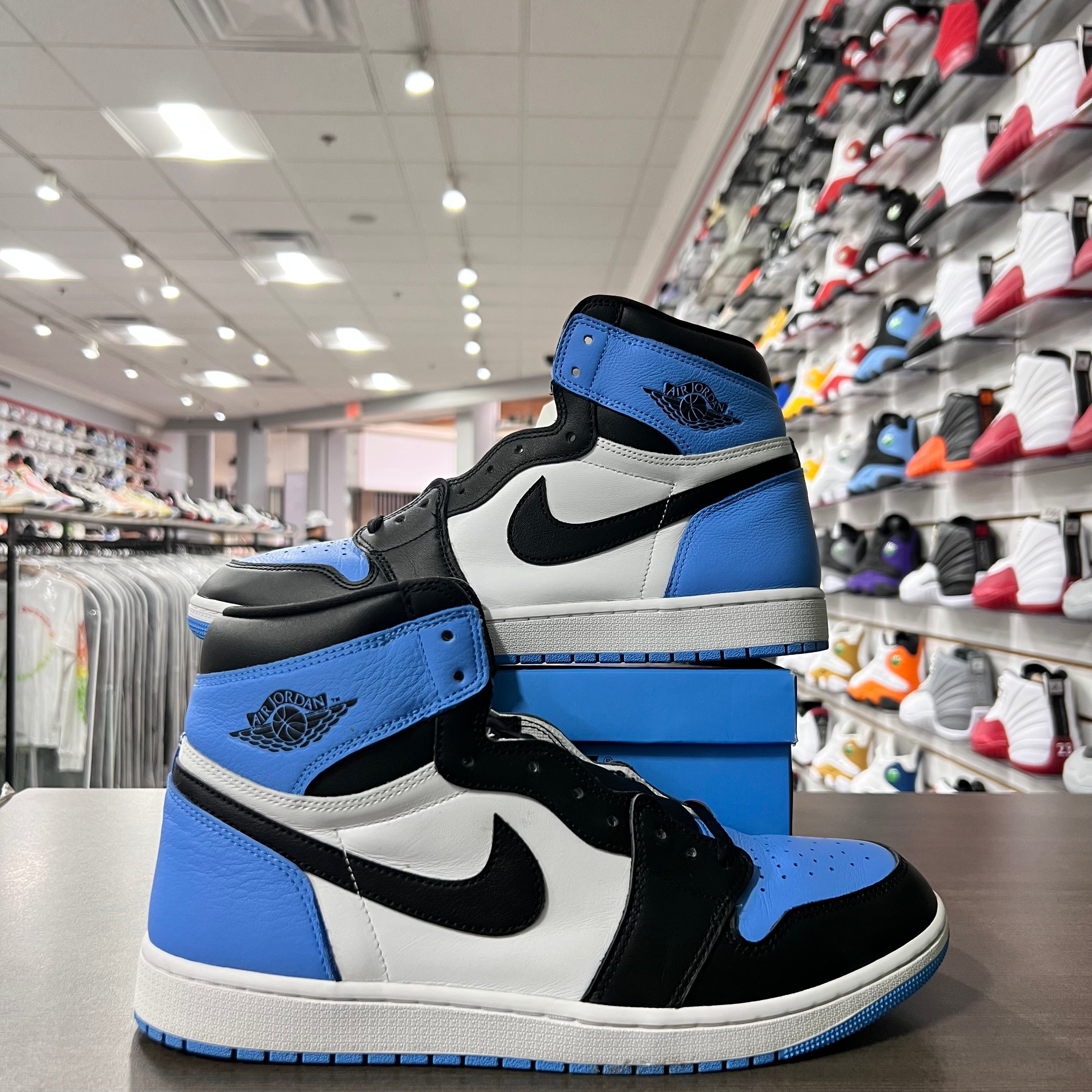 Jordan Retro 1 High Og Mens UNC Toe (Lightly Worn)