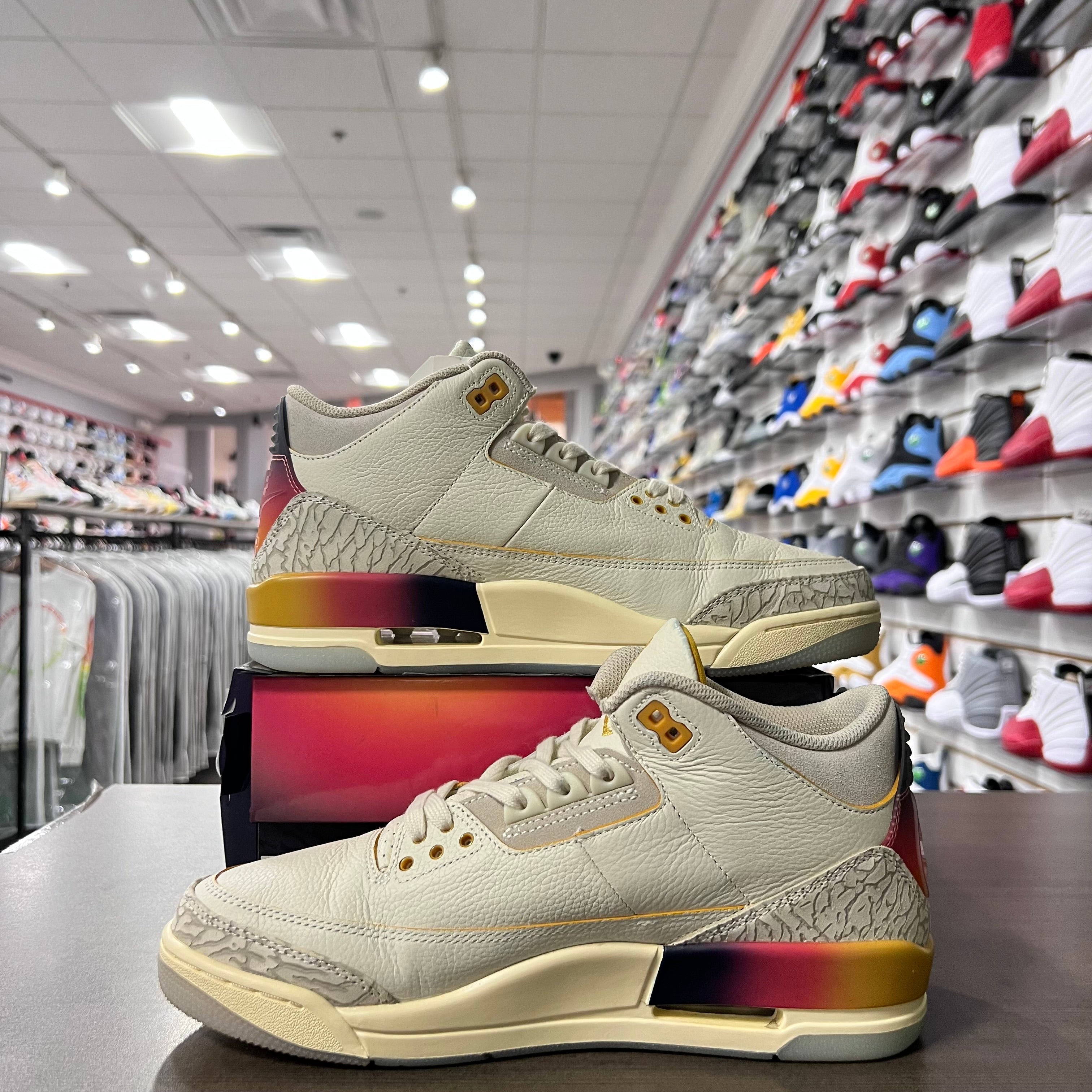 Jordan Retro 3 Mens J Balvin Medellin Sunset (Lightly Worn)