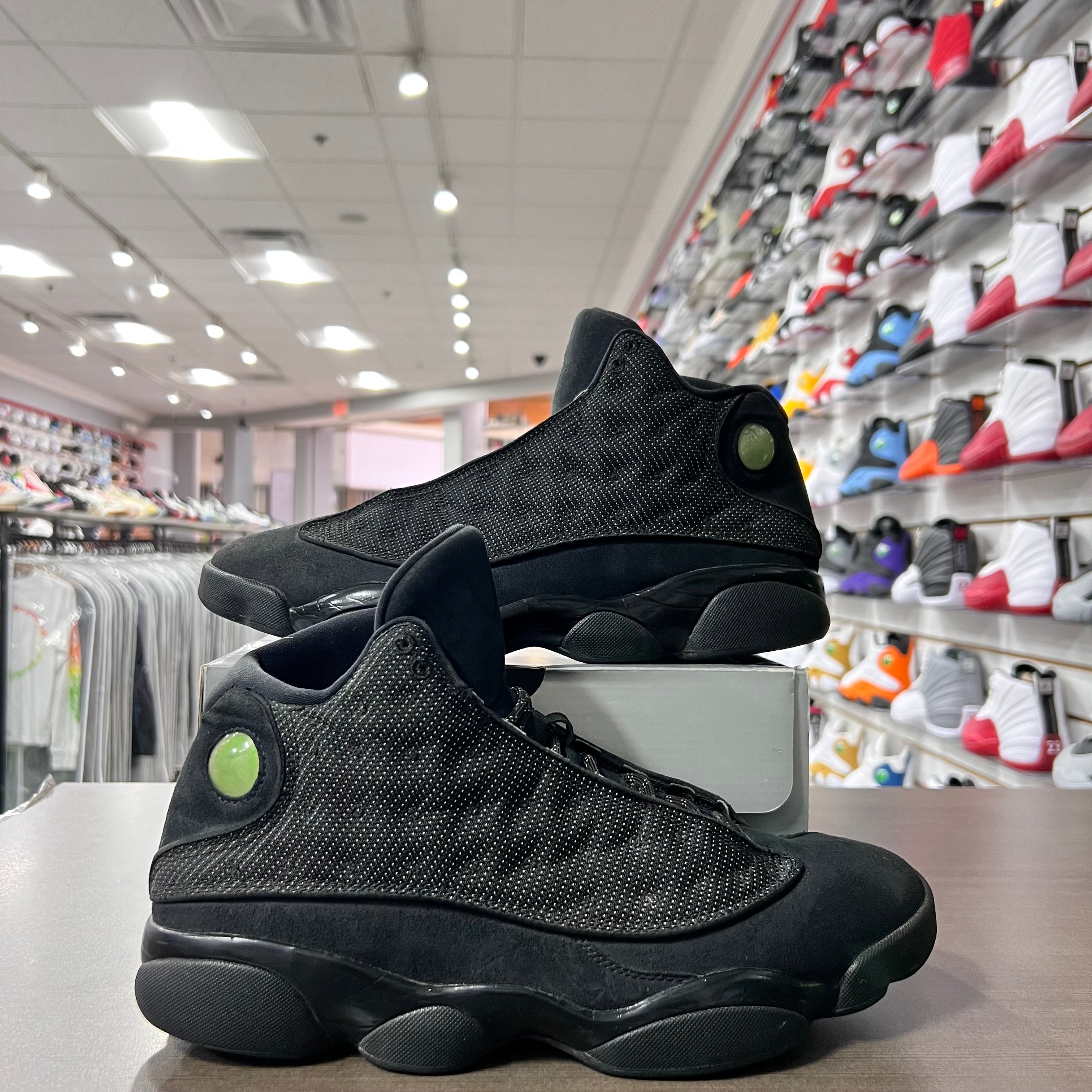 Jordan Retro 13 Mens Black Cat (Lightly Worn + Replacement Box)