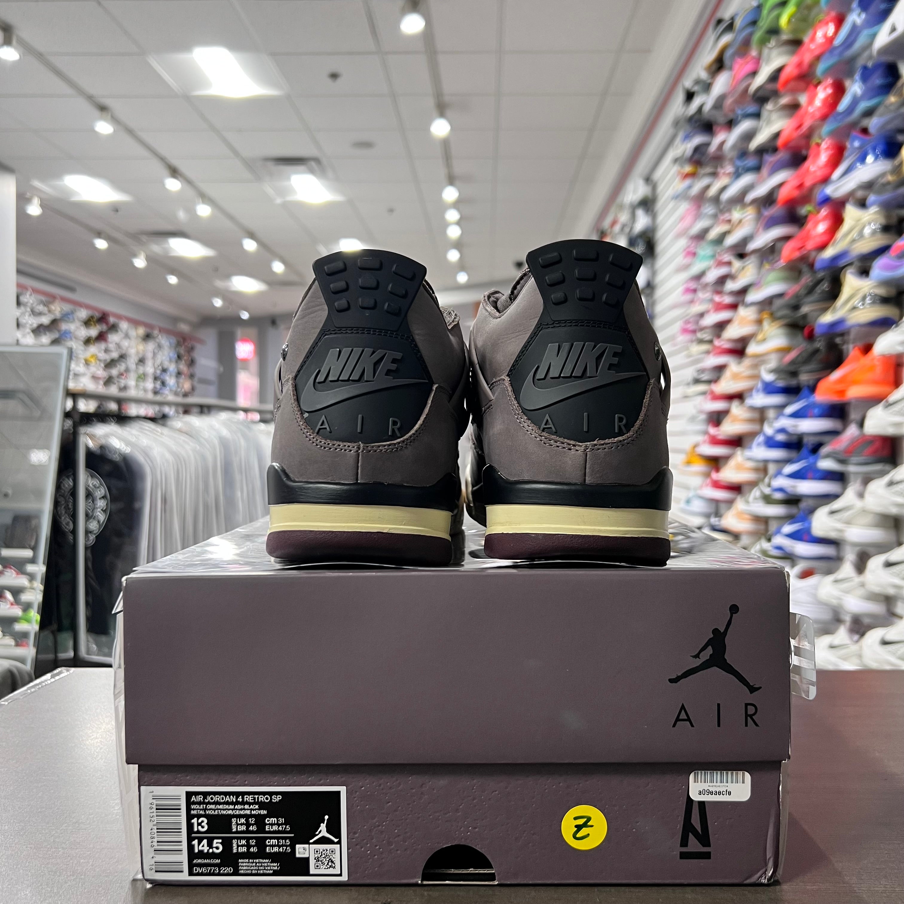 Jordan Retro 4 Men's A Ma Maniere Violet (Lightly Worn)