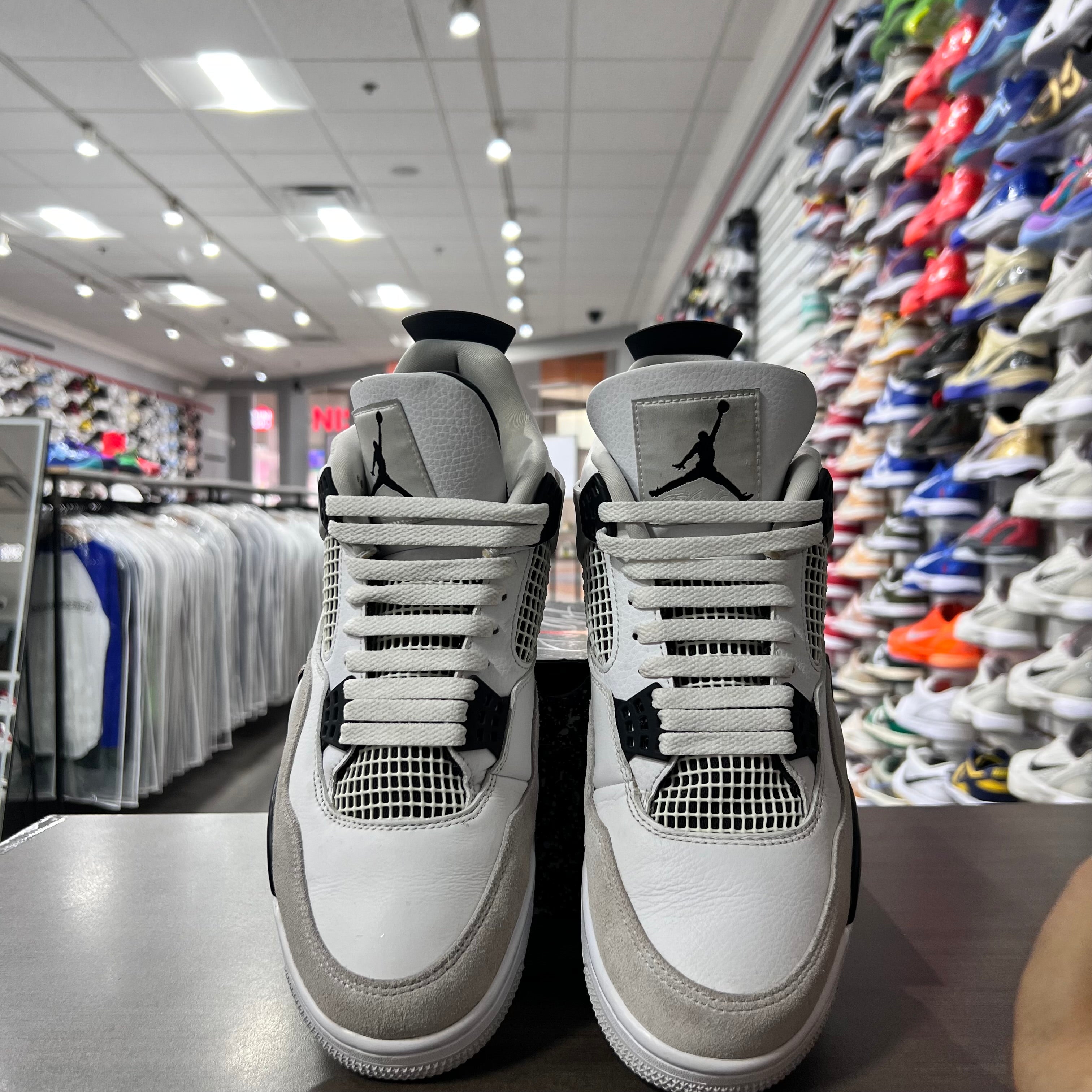 Jordan Retro 4 Mens Military Black (Lightly Worn)