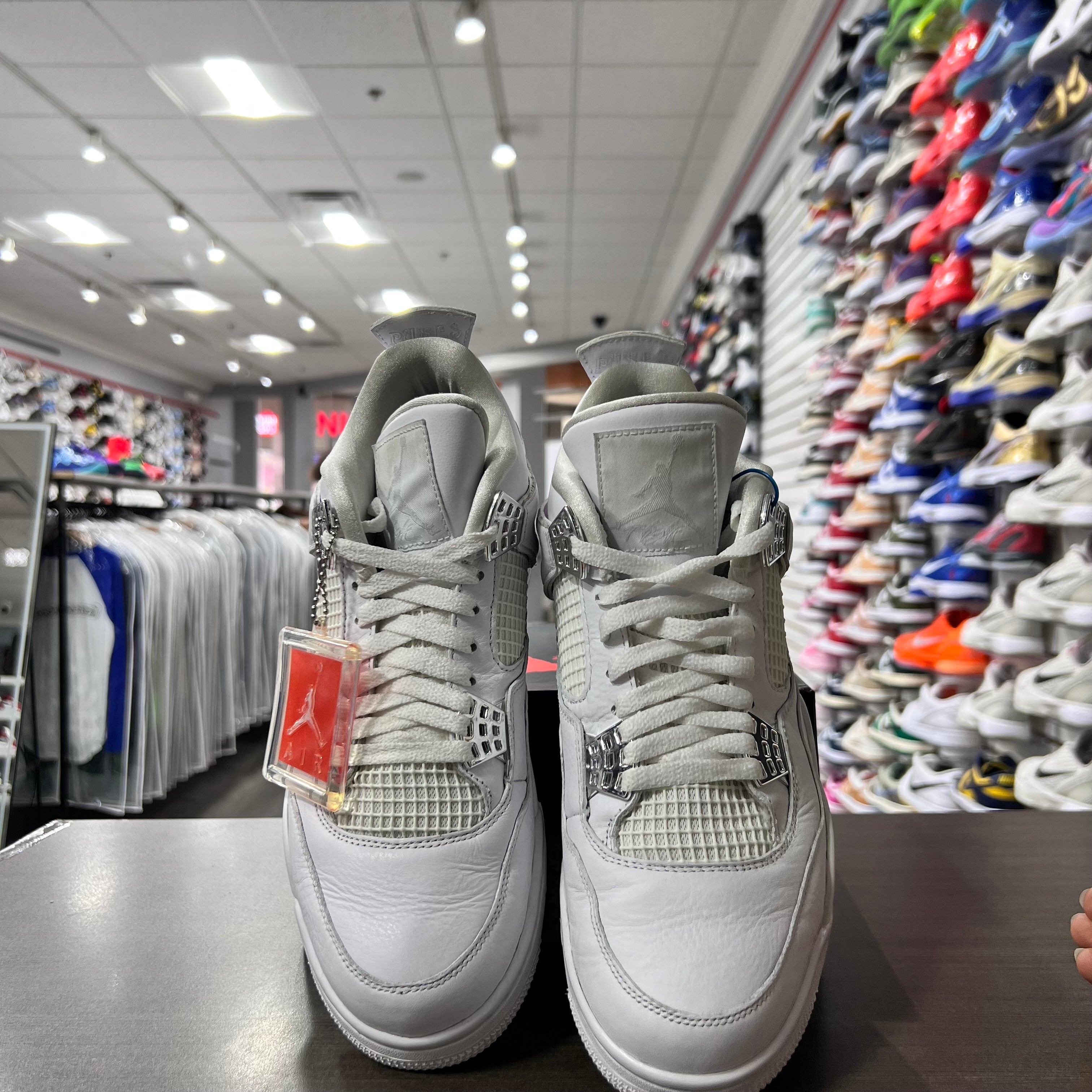 Jordan Retro 4 Mens Pure Money (Lightly Worn+Replacement Box)