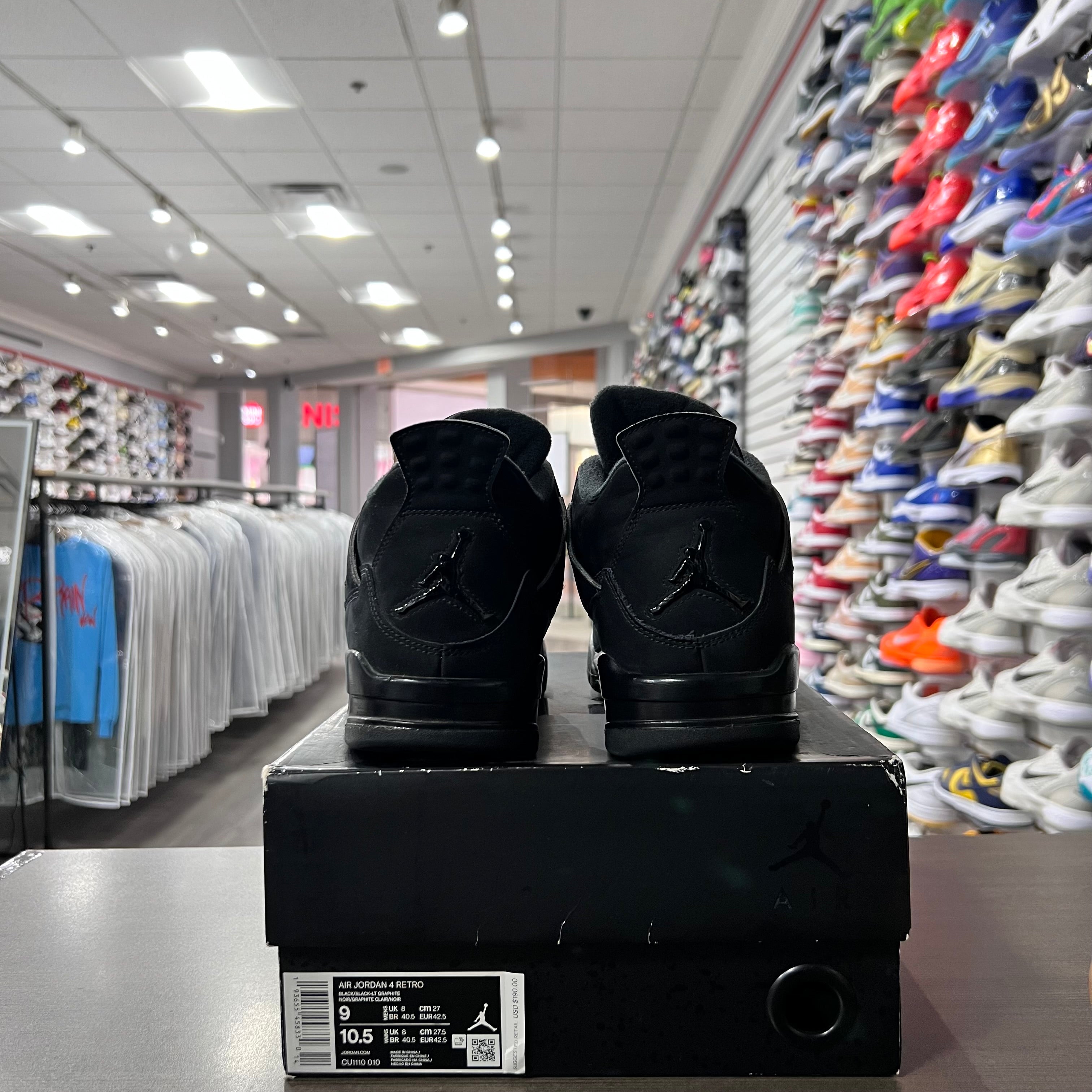 Jordan Retro 4 Mens Black Cat 4 (2020)(Lightly Worn)