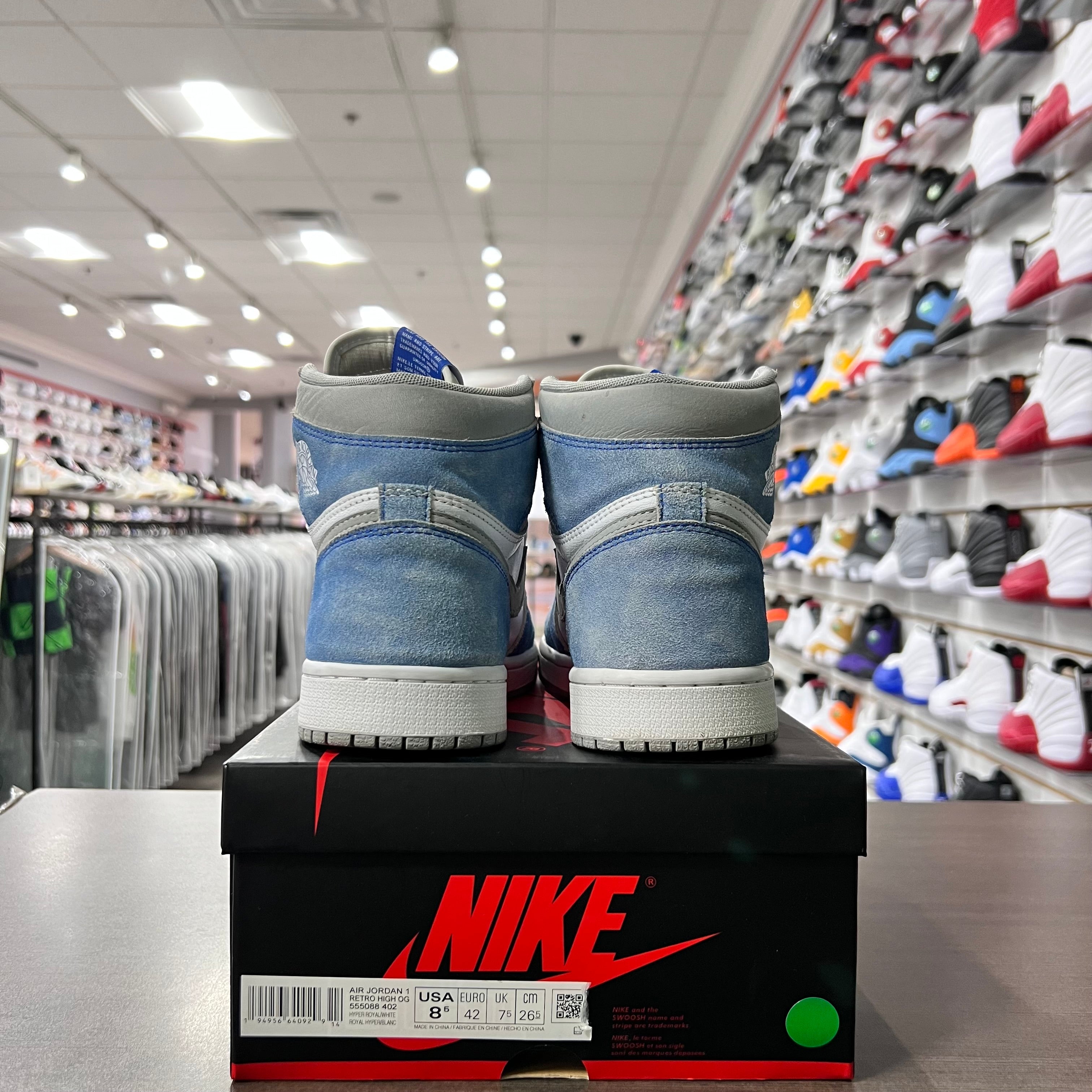 Jordan Retro 1 High Og Mens Hyper Royal (Lightly Worn)