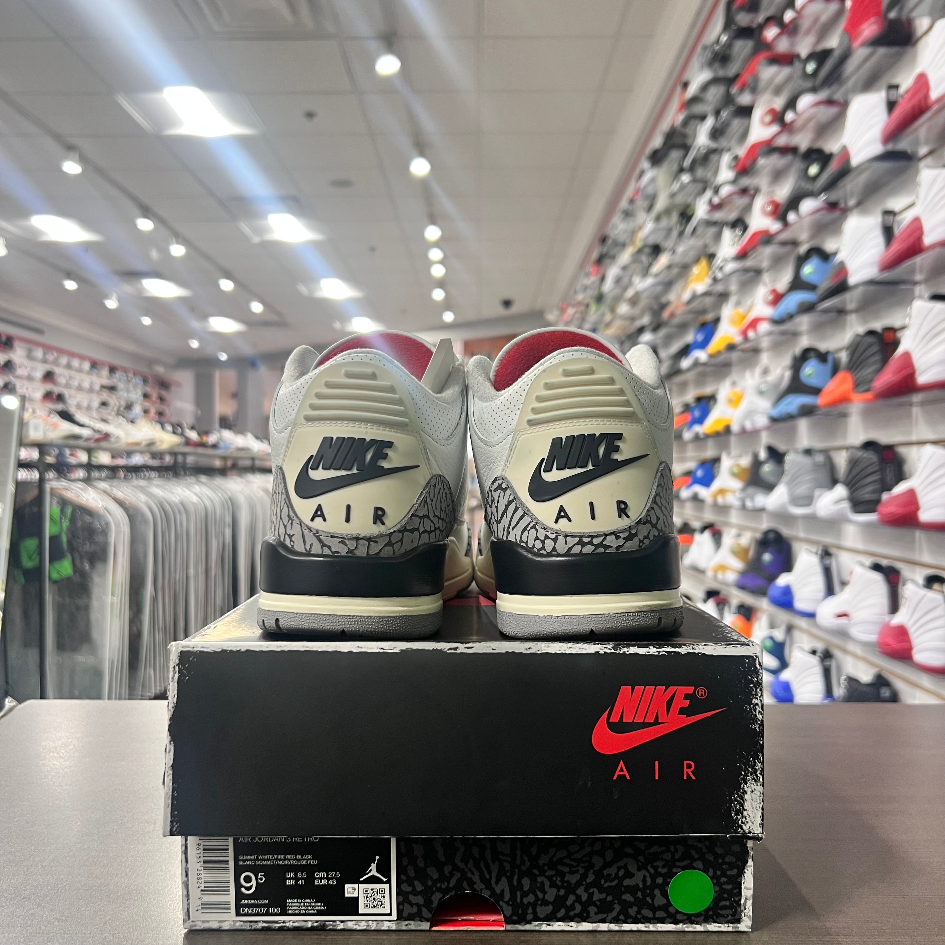 Jordan Retro 3 Mens White Cement Reimagined (Lightly Worn)