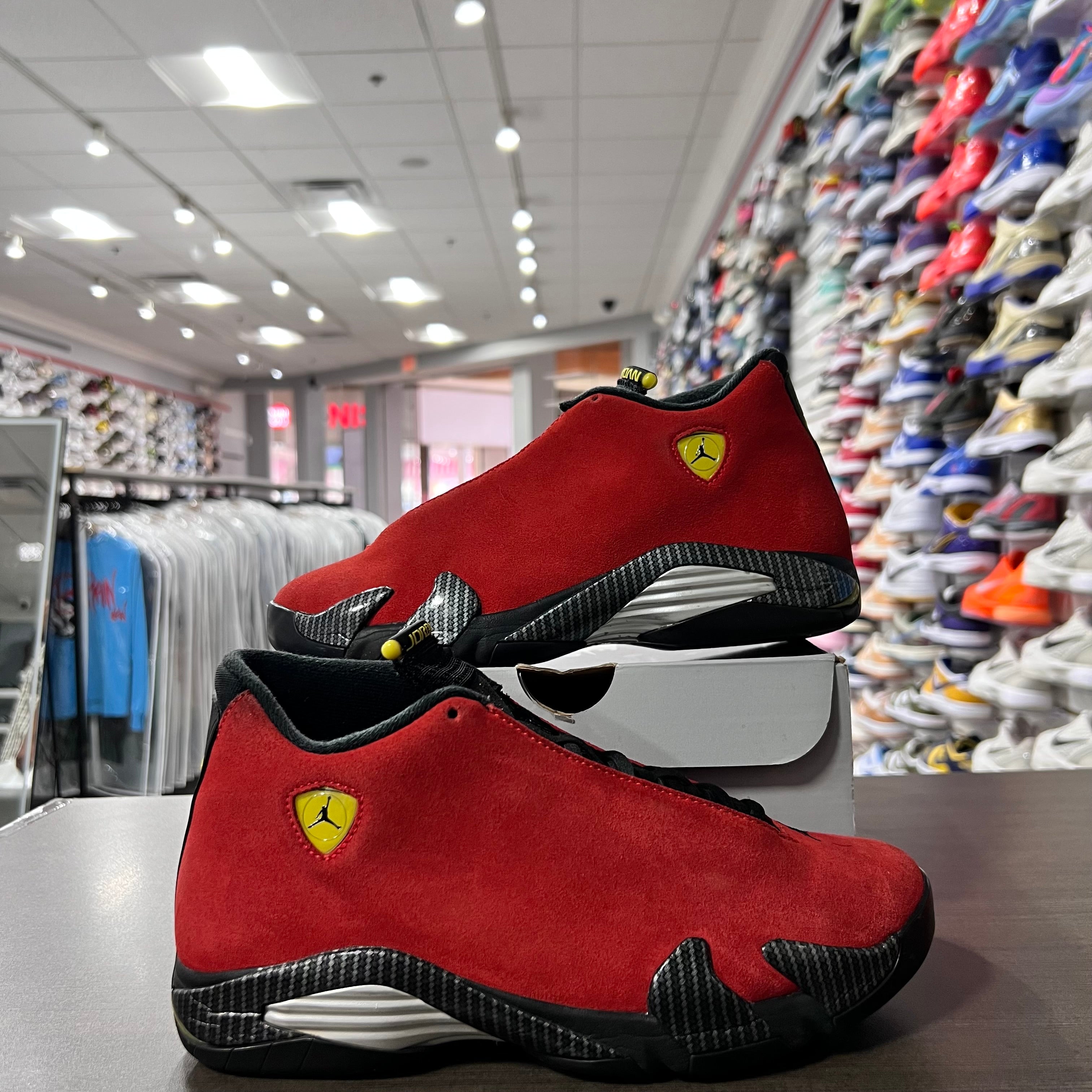 Jordan Retro 14 Mens Ferrari (Lightly Worn+Repalcement Box)