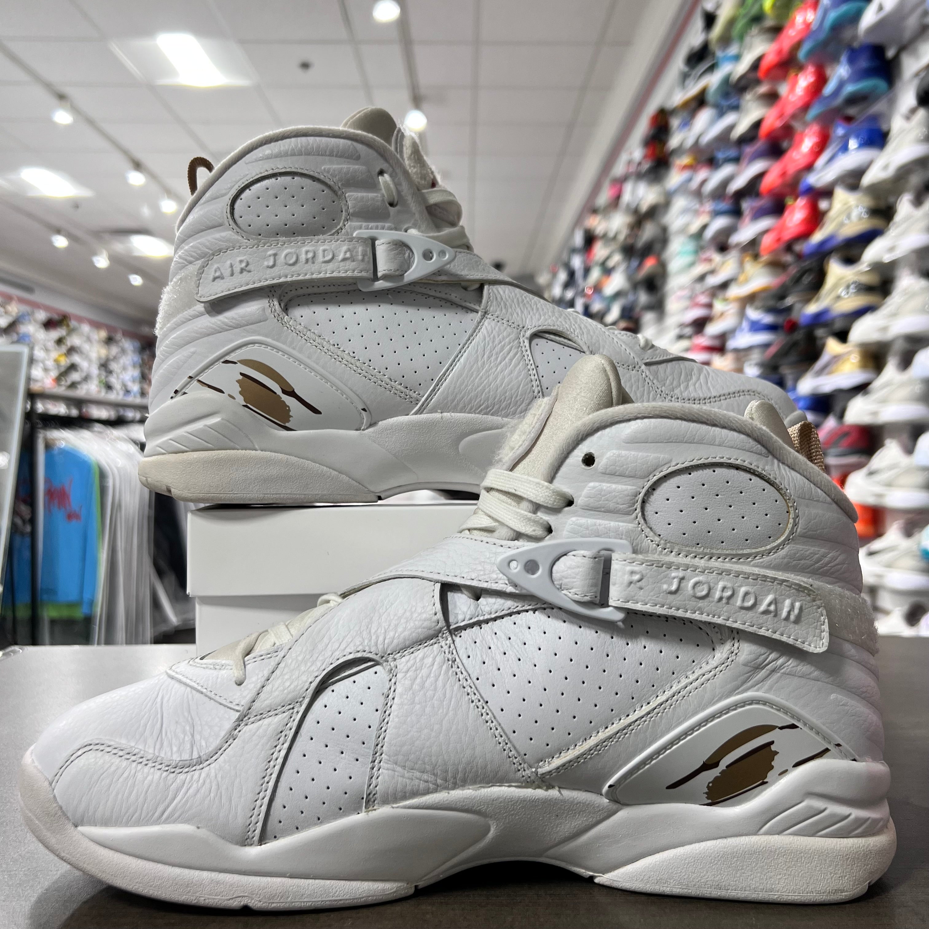 Jordan Retro 8 Mens OVO White (Lightly Worn+Replacement Box)