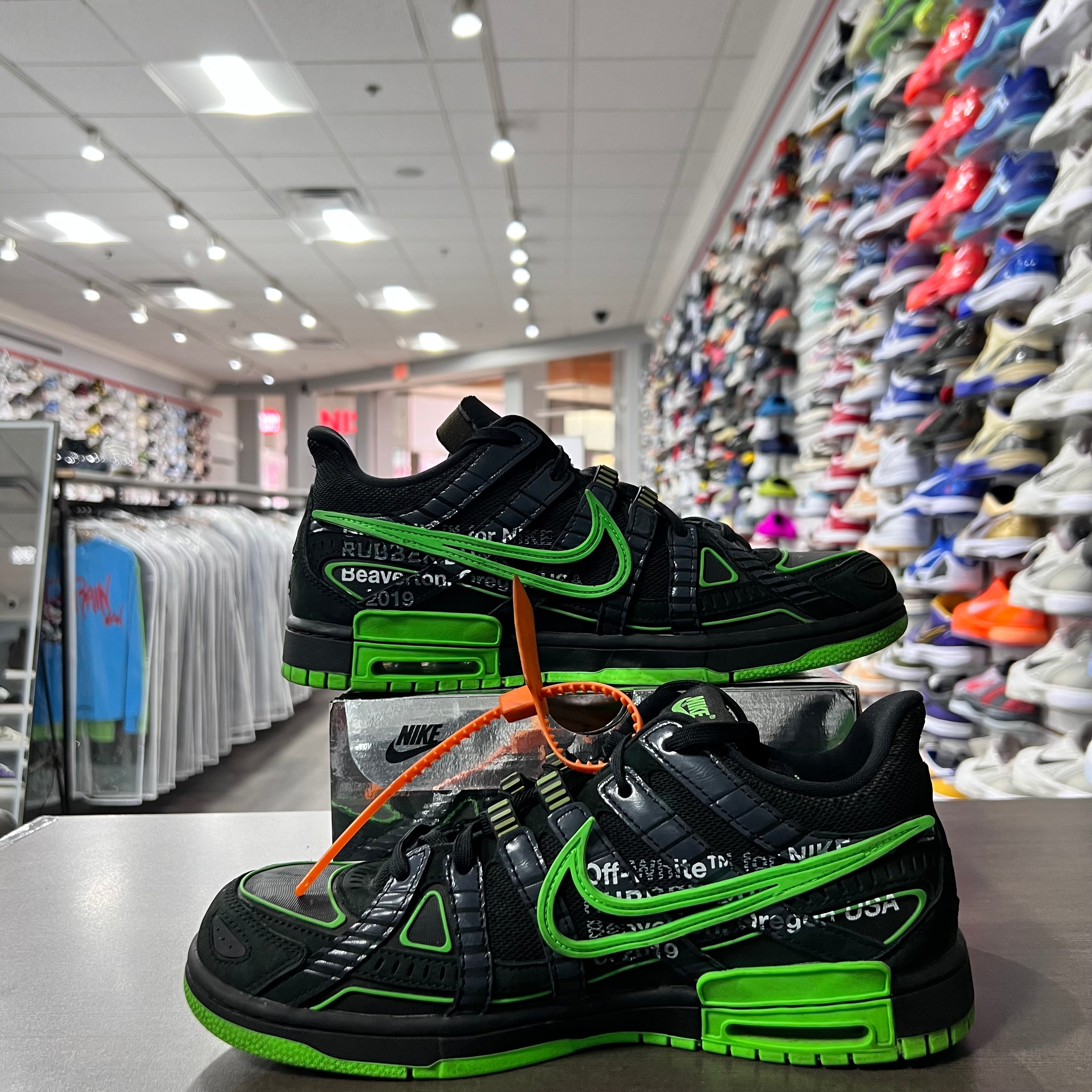 Nike Air Rubber Dunk Off-White Green Strike (Lightly Worn)
