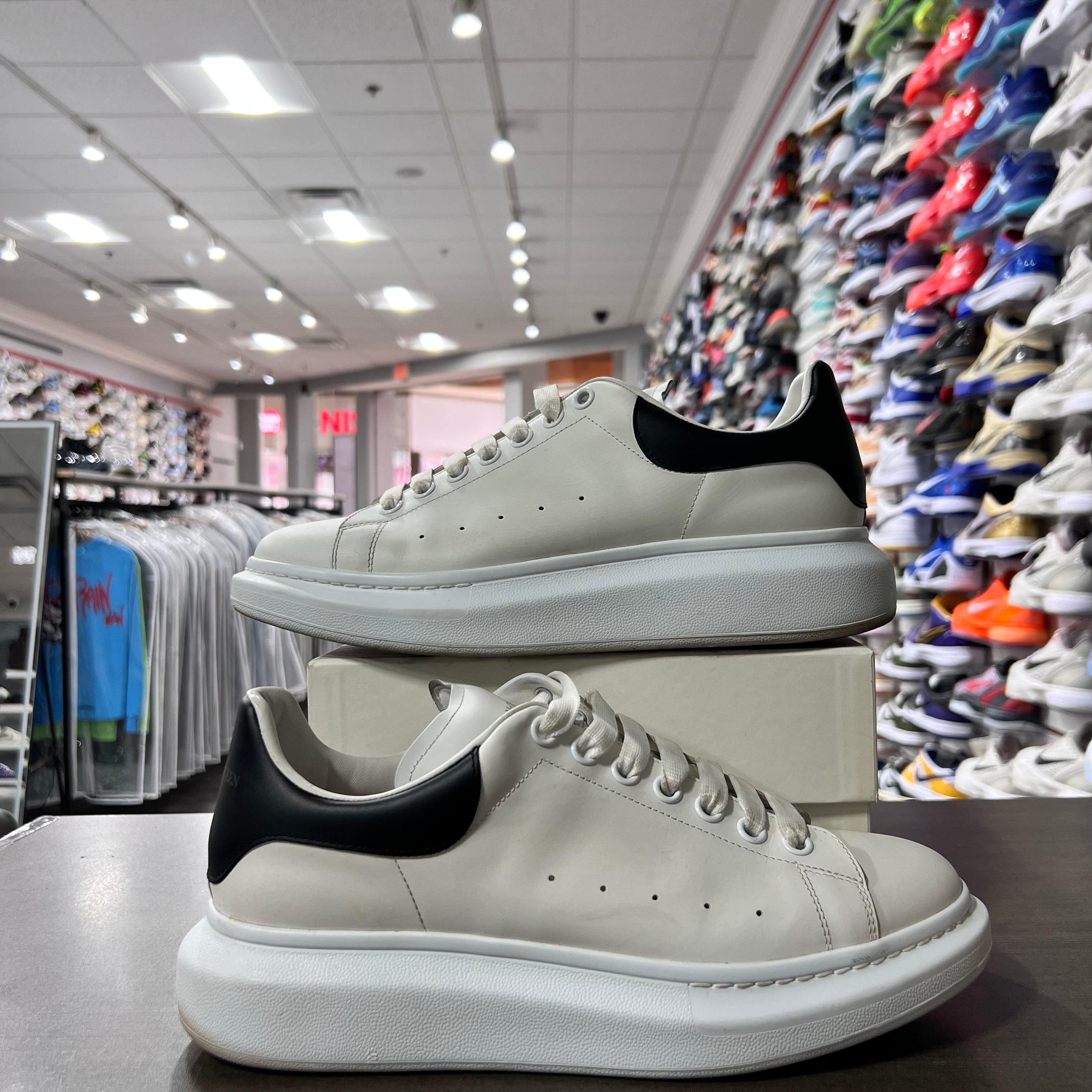 Alexander Mcqueens Mens Oversized White/Black (Lightly Worn)