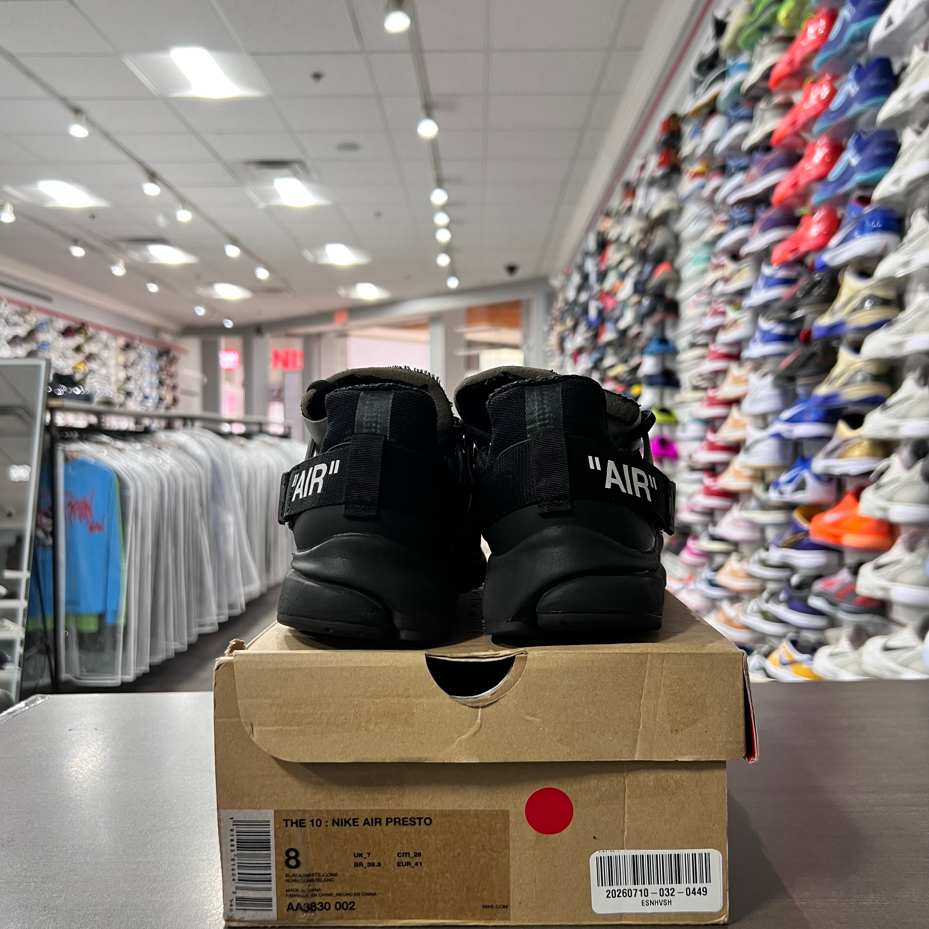 Nike Off-White Air Presto Black (Lightly Worn)