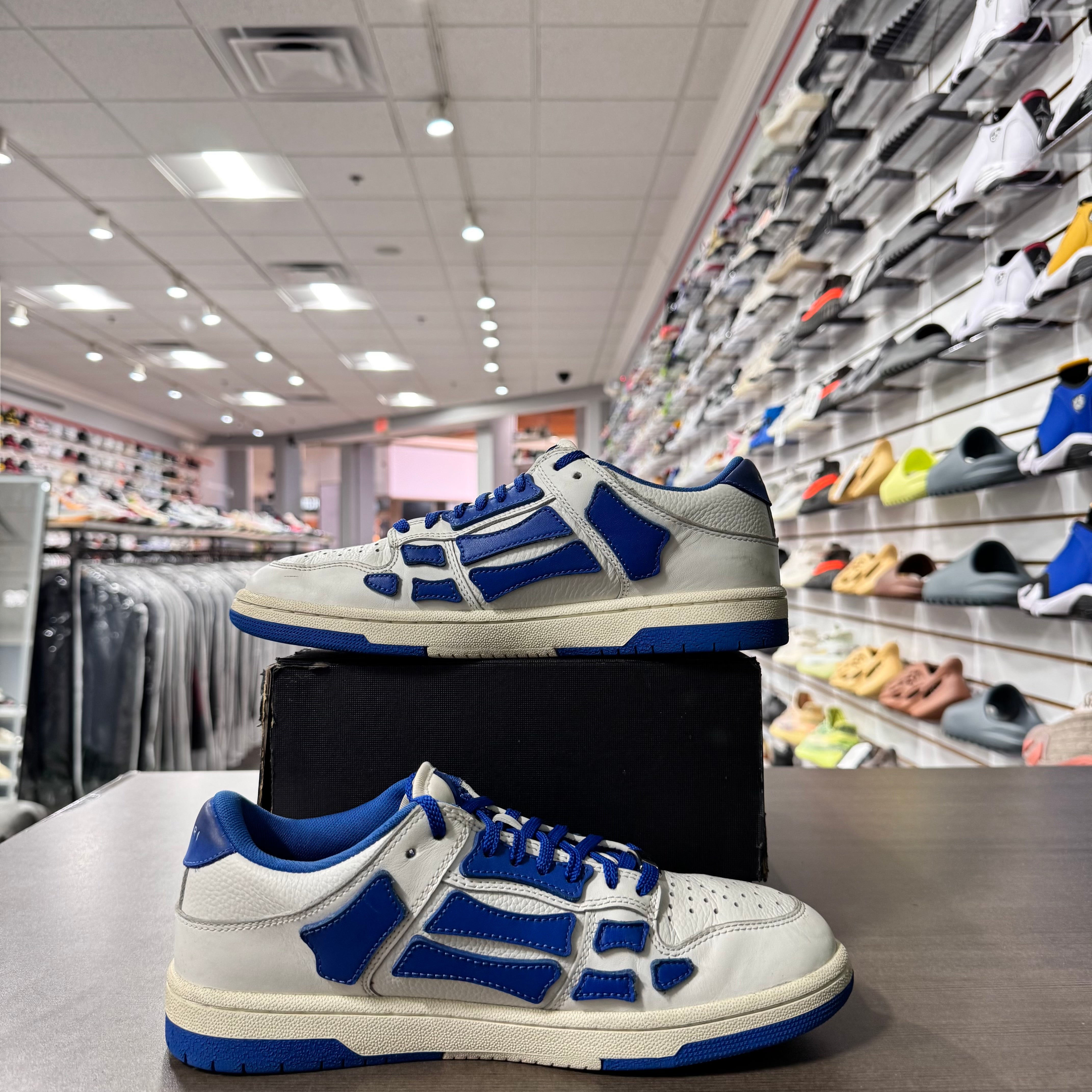 Amiri Skeltop Low White Blue (Lightly Worn)