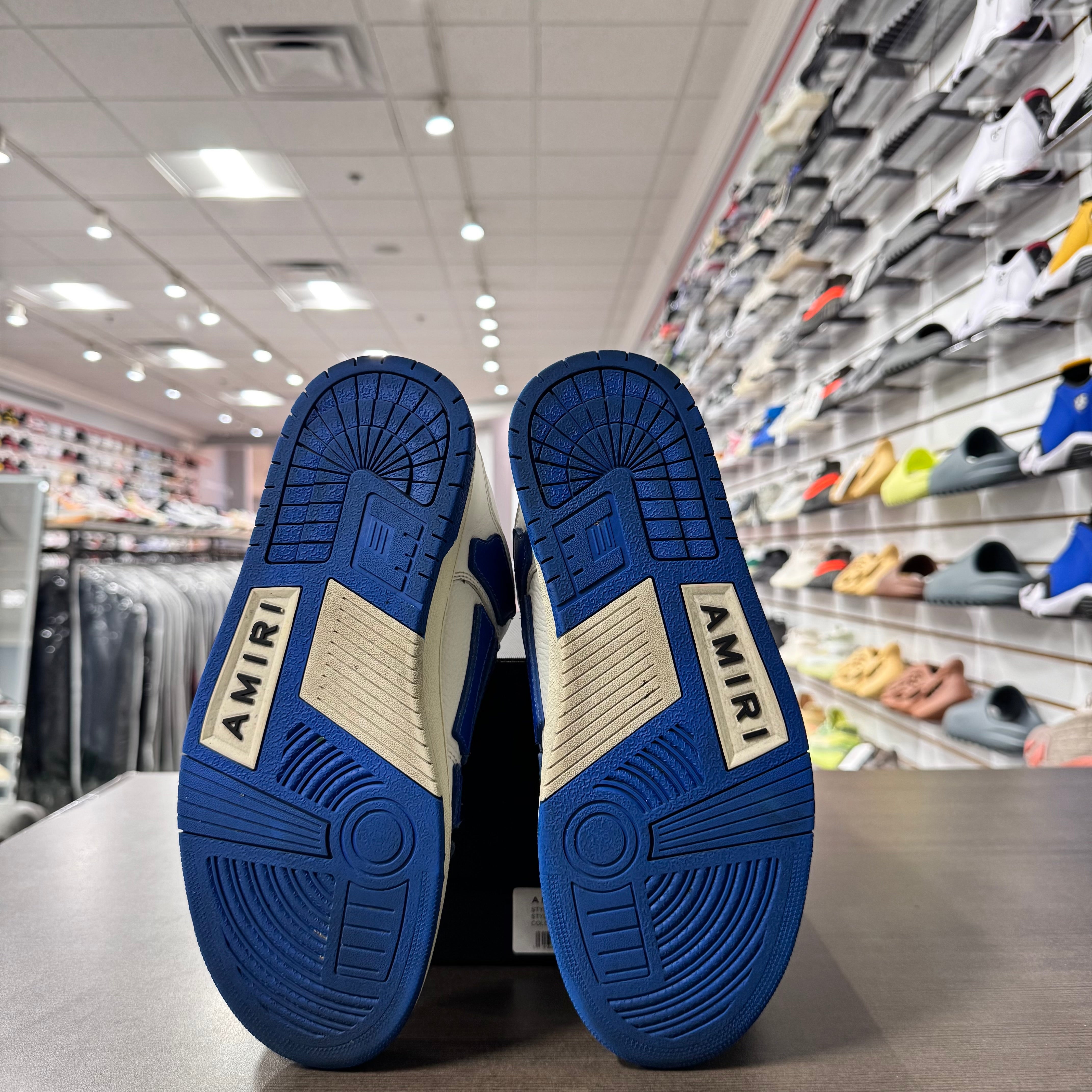 Amiri Skeltop Low White Blue (Lightly Worn)