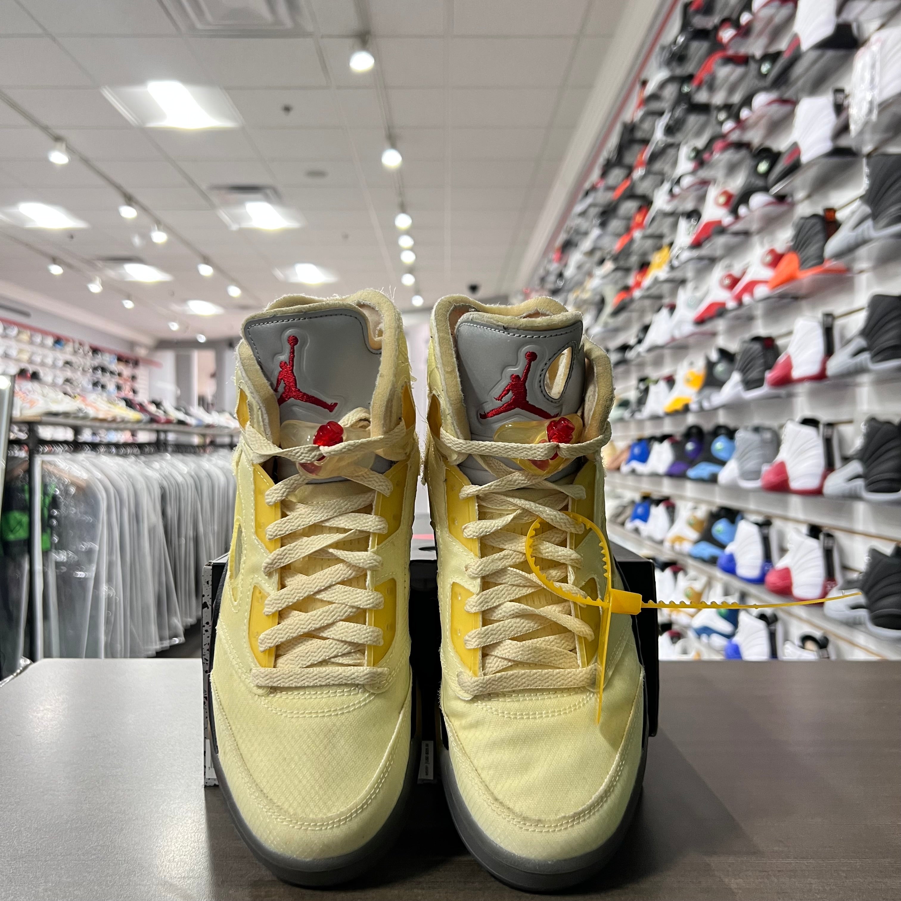 Jordan Retro 5 Mens Off White Sail (Lightly Worn)