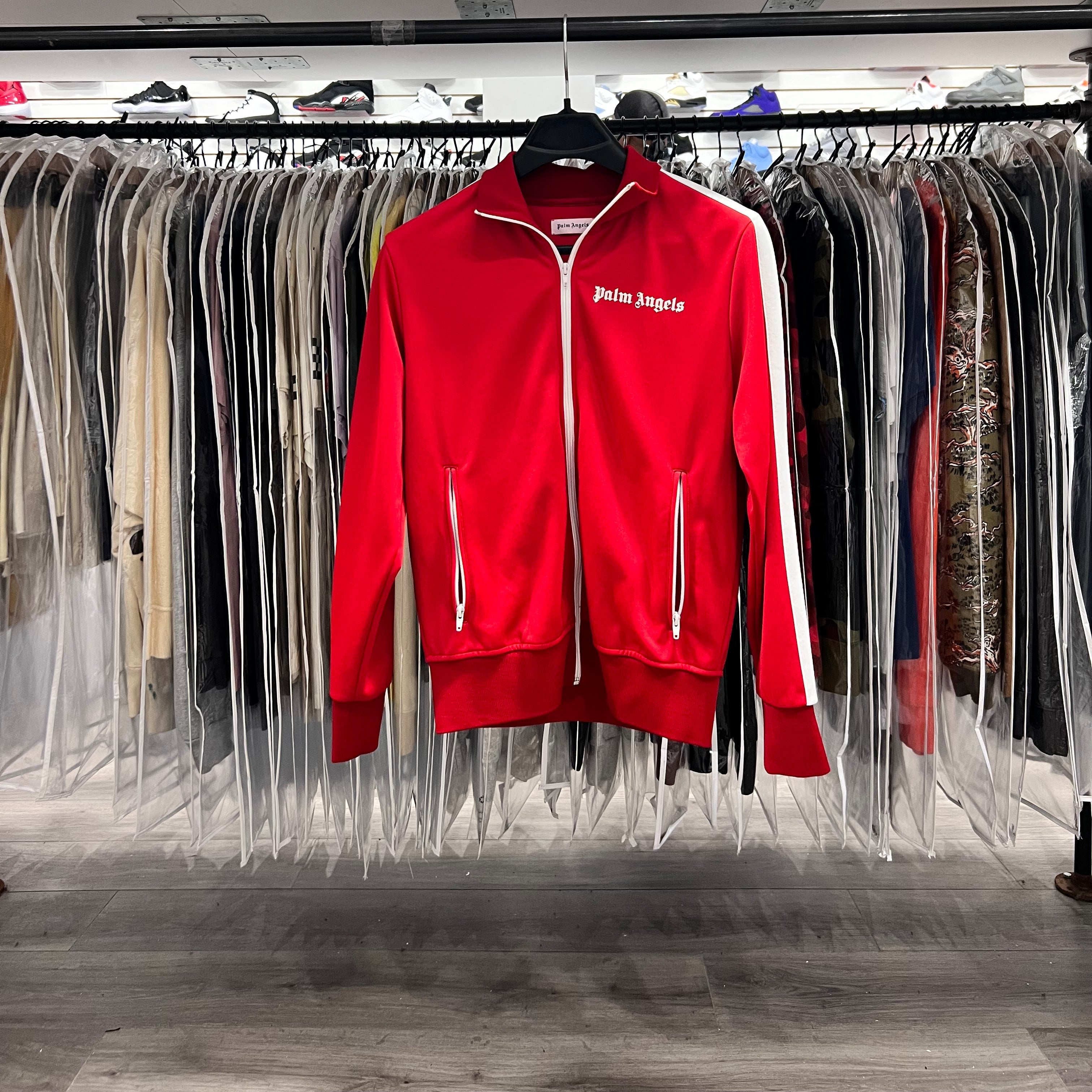 Palm Angels Track Jacket Red (Lightly Worn)