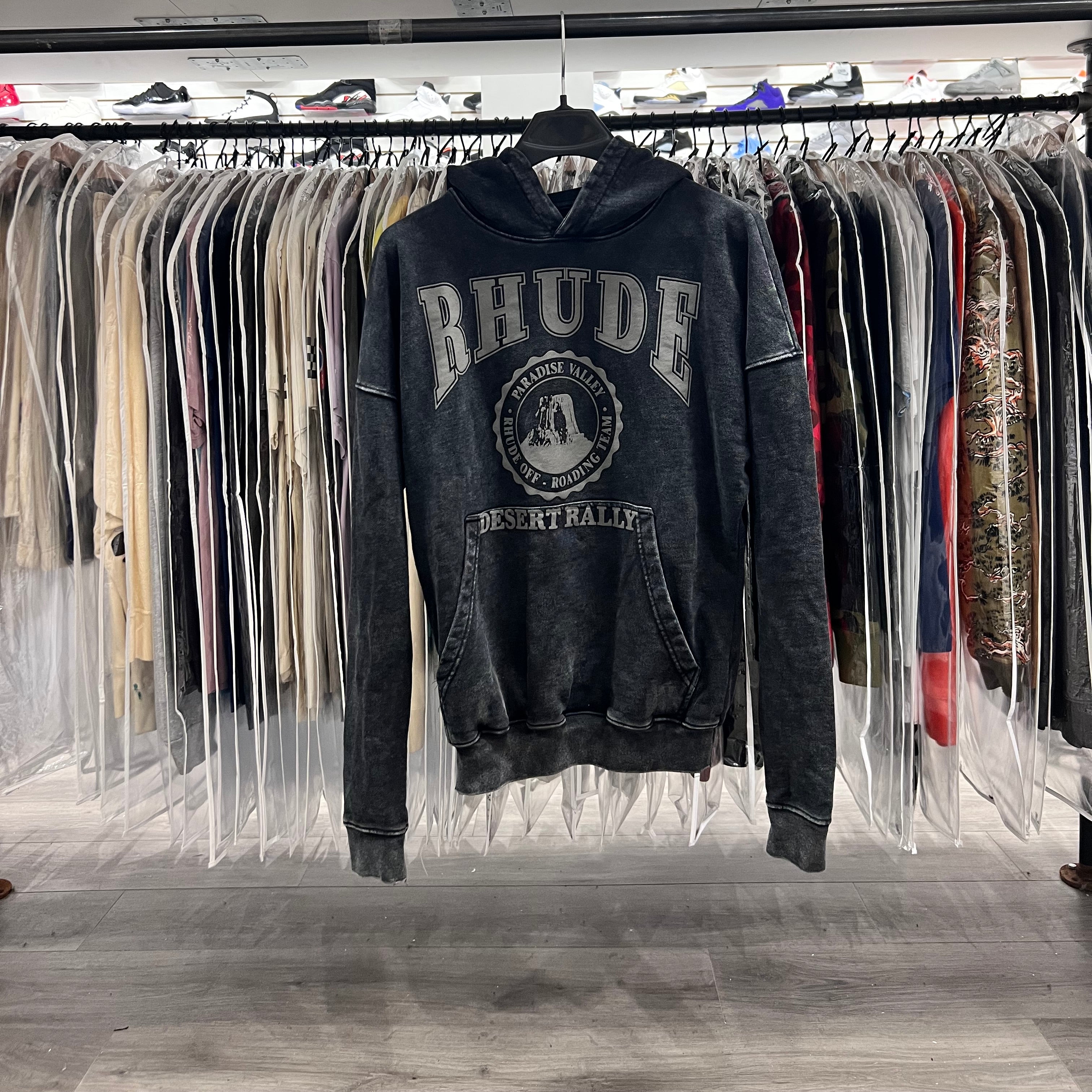 Rhude Mens Desert Rally Hoodie (Lightly Worn)
