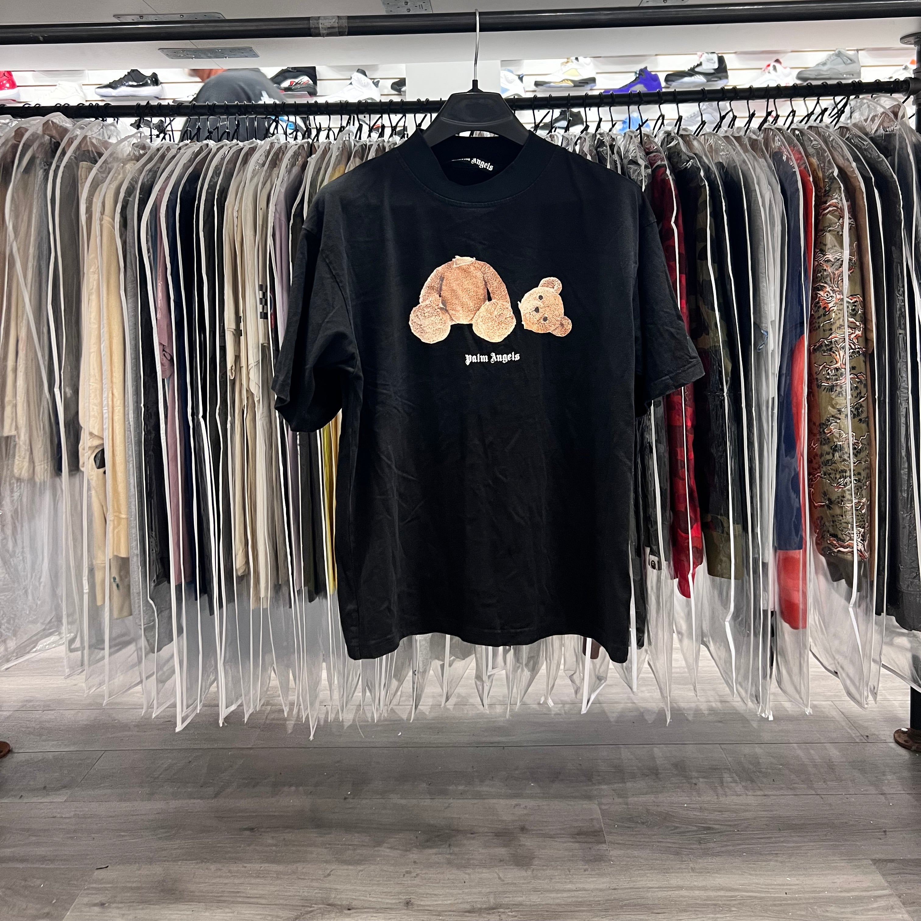 Palm Angels Black Crew Neck Tee (Lightly Worn)