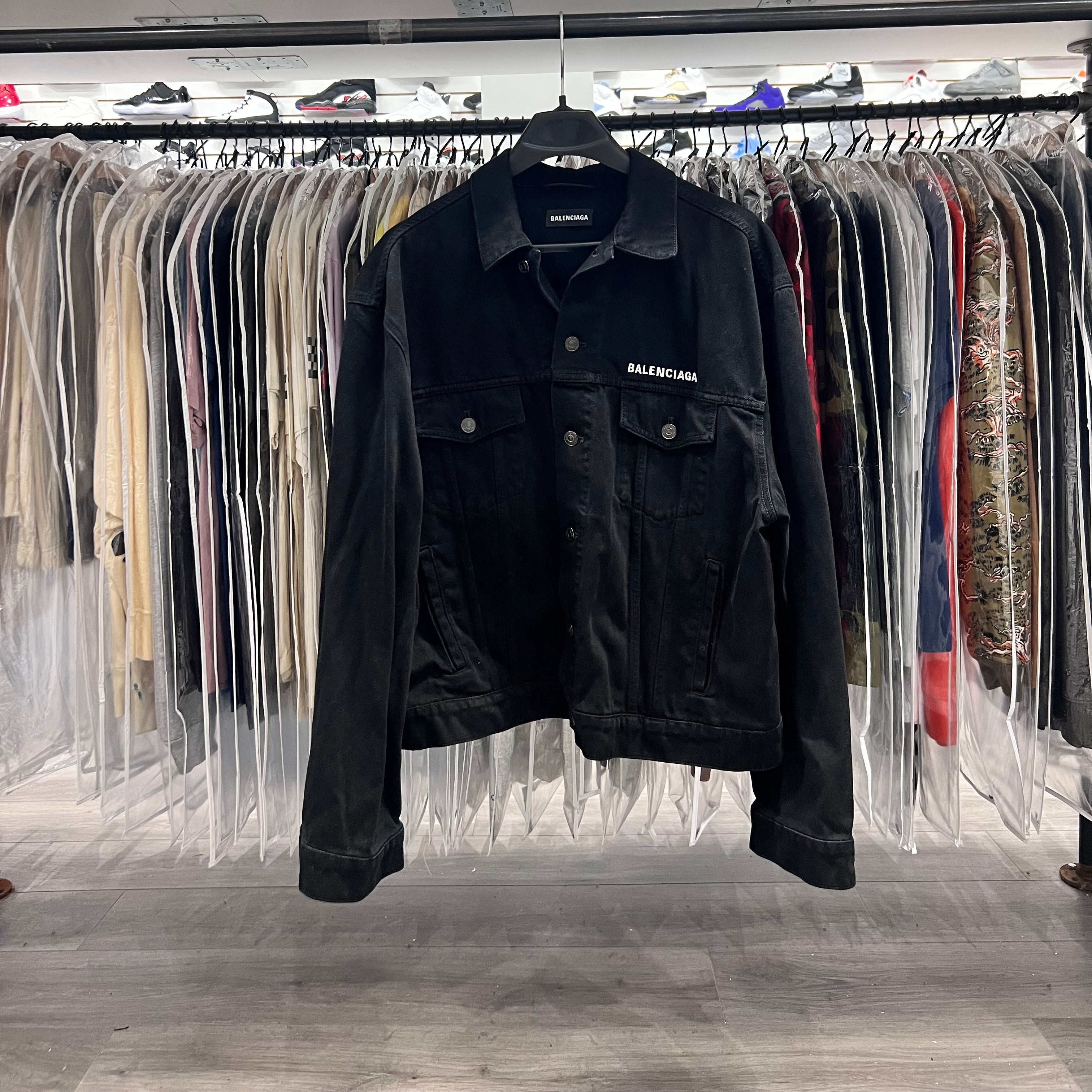 Balenciaga Crew Jean Jacket Black (Lightly Worn)