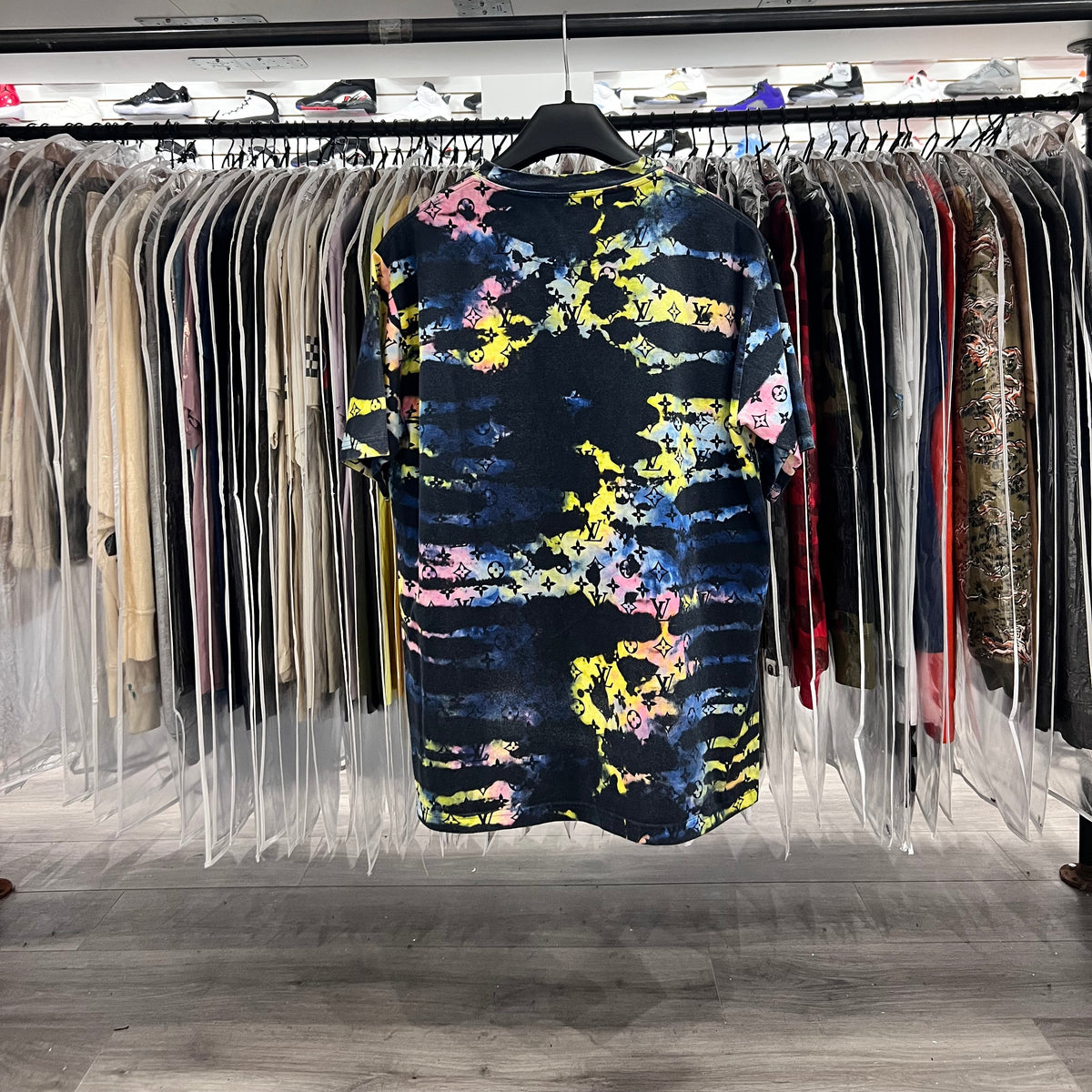 Louis Vuitton Monogram Tee Blue Tie Dye (Lightly Worn)