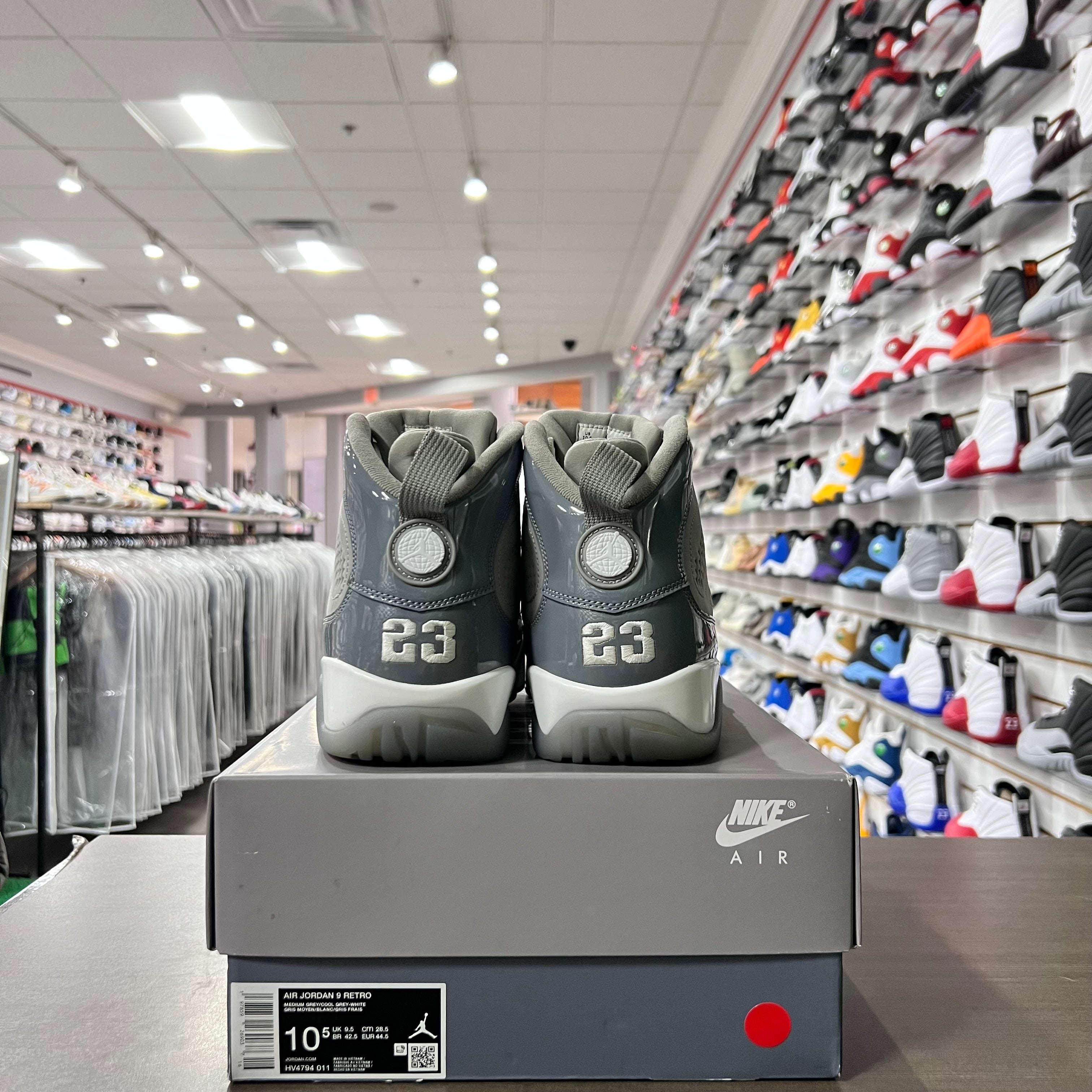 Jordan Retro 9 Mens Cool Grey (Lightly Worn)