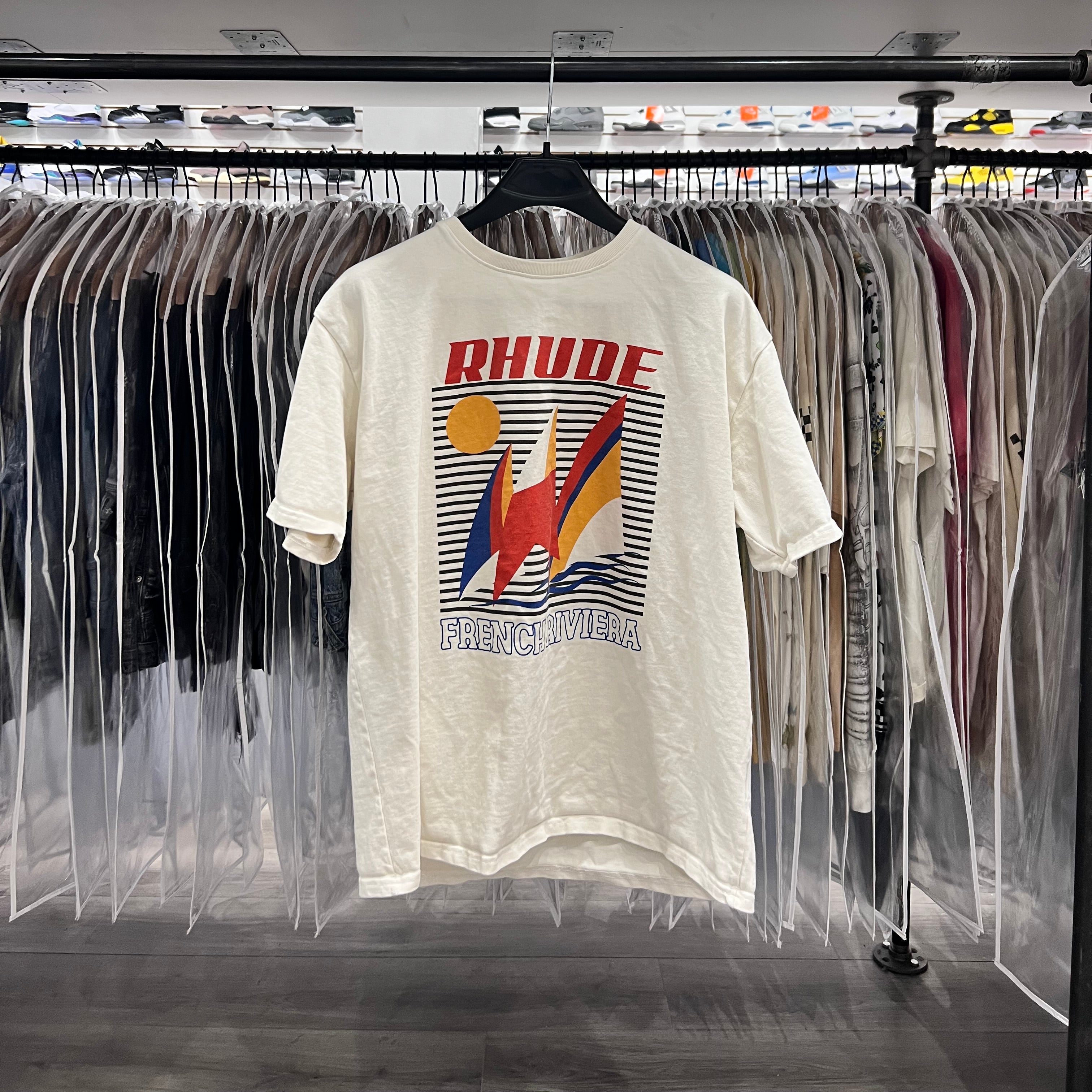 Rhude French Riviera Tee White (Lightly Worn)