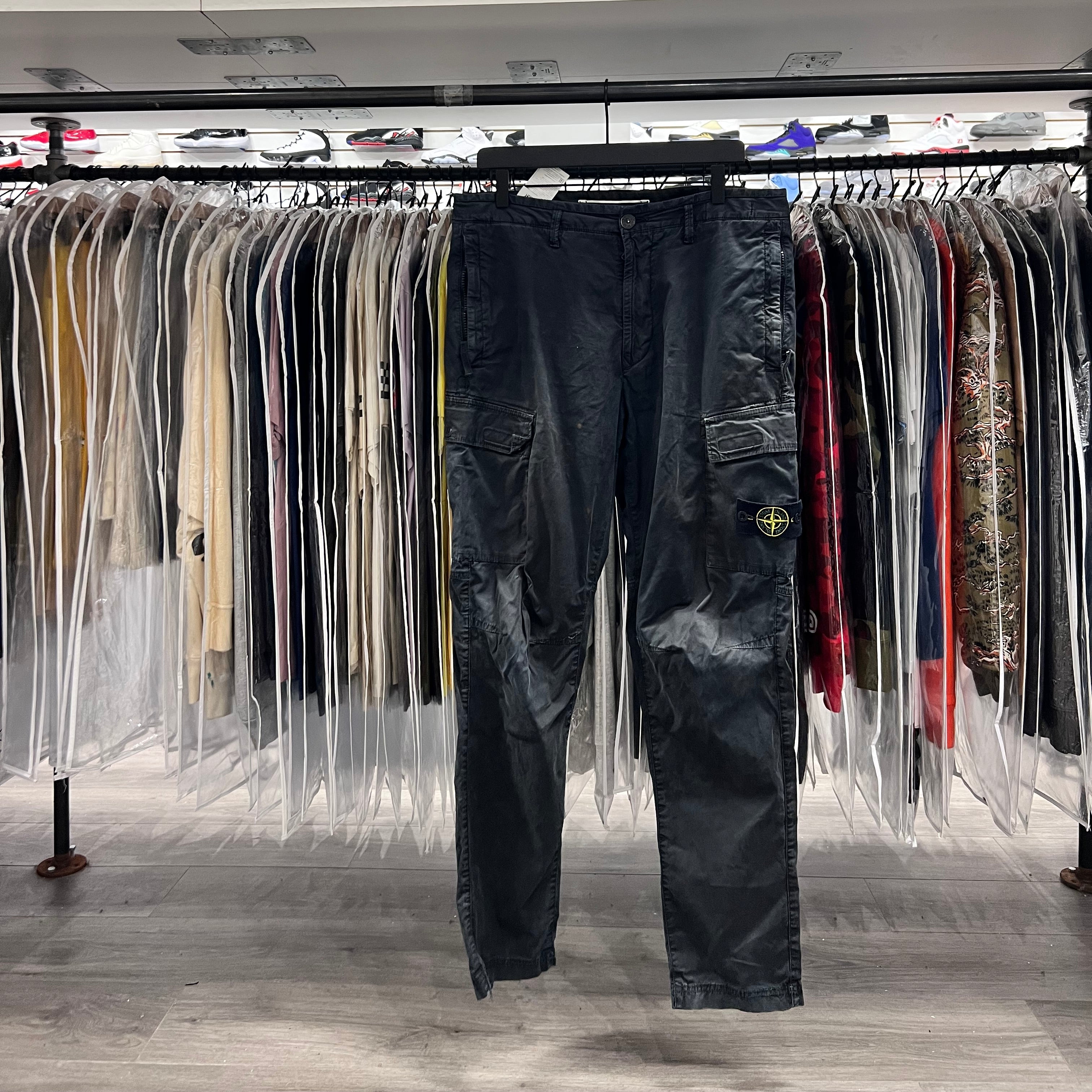 Stone Island Cargo Pants Black (Lightly Worn)