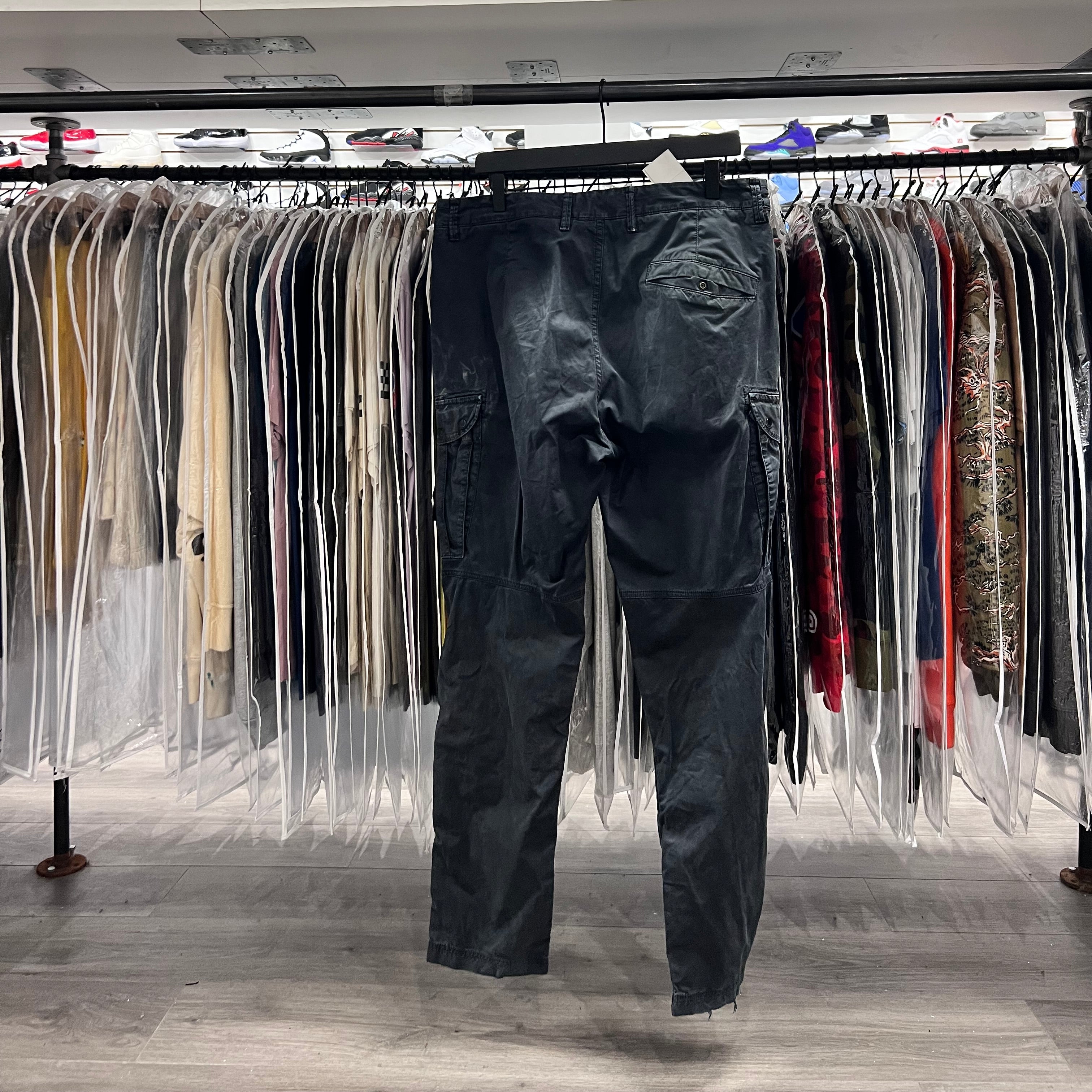 Stone Island Cargo Pants Black (Lightly Worn)