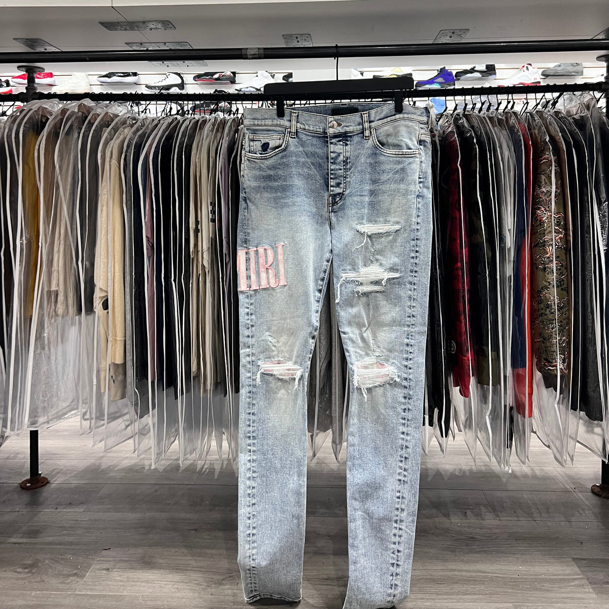 Amiri Pink Tie Dye Core Jeans (Lightly Worn)