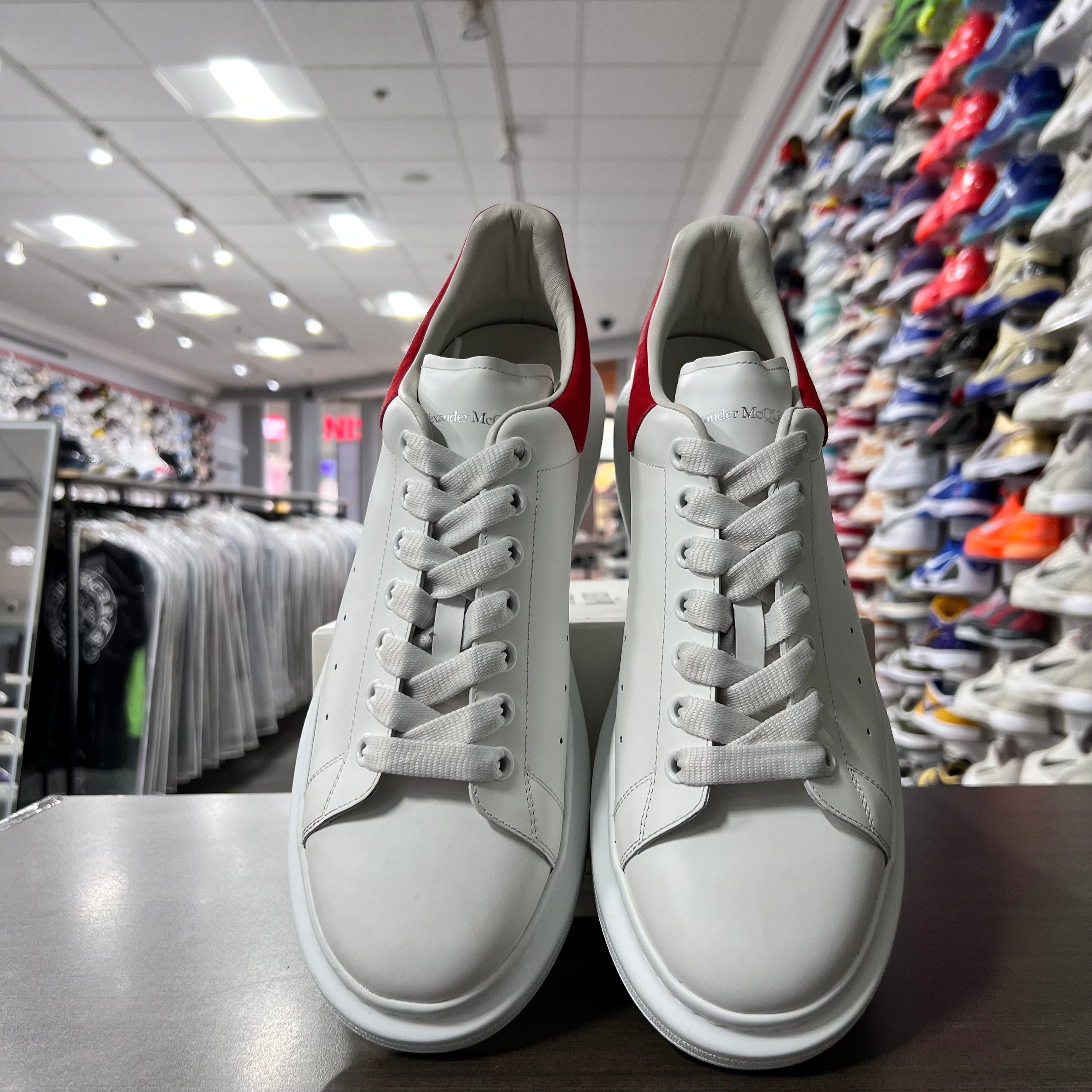 Alexander Mcqueens White/Red Suede (Lightly Worn)