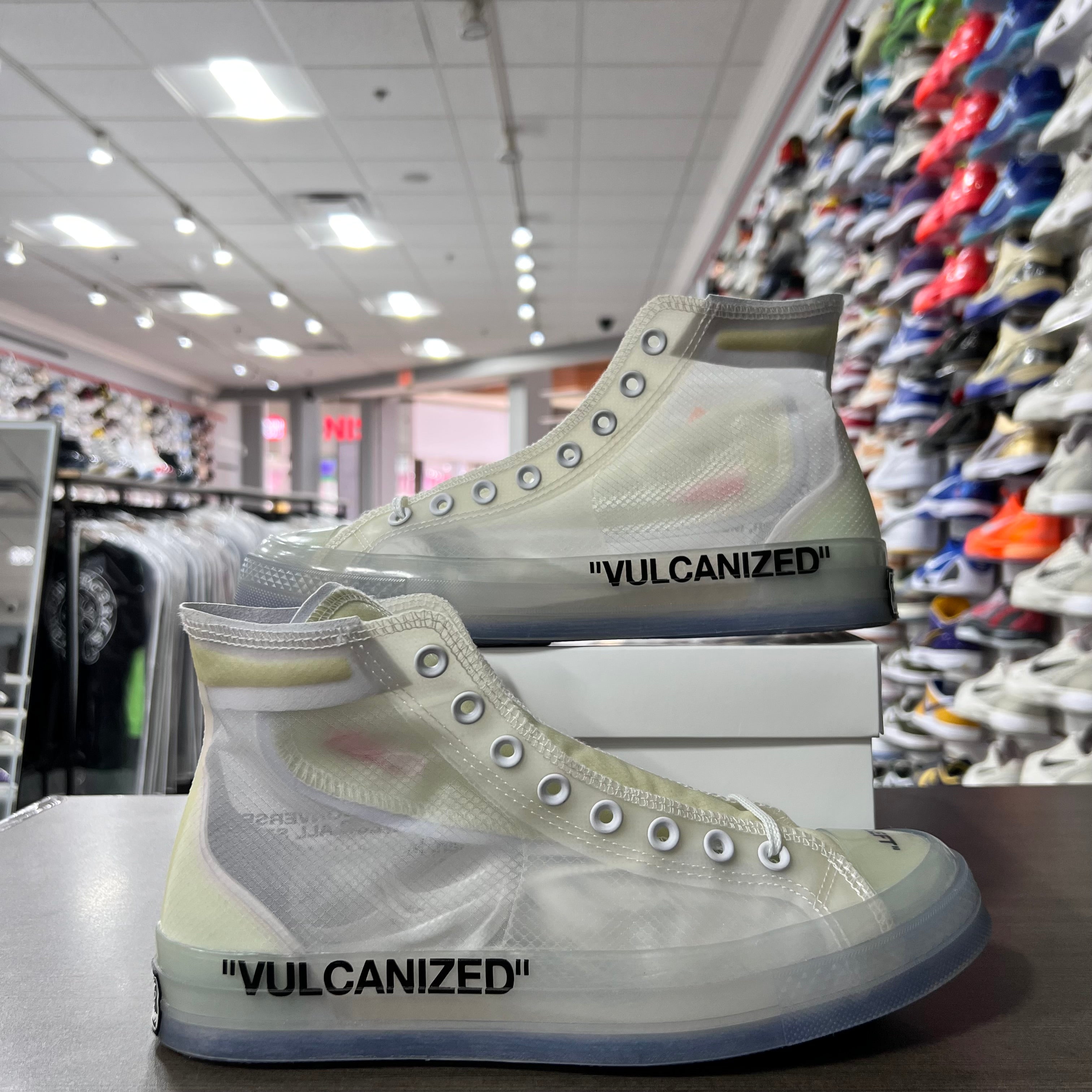 Converse Chuck Taylor All Star Vulcanized Hi Off-White (Lightly Worn+Replacement Box)