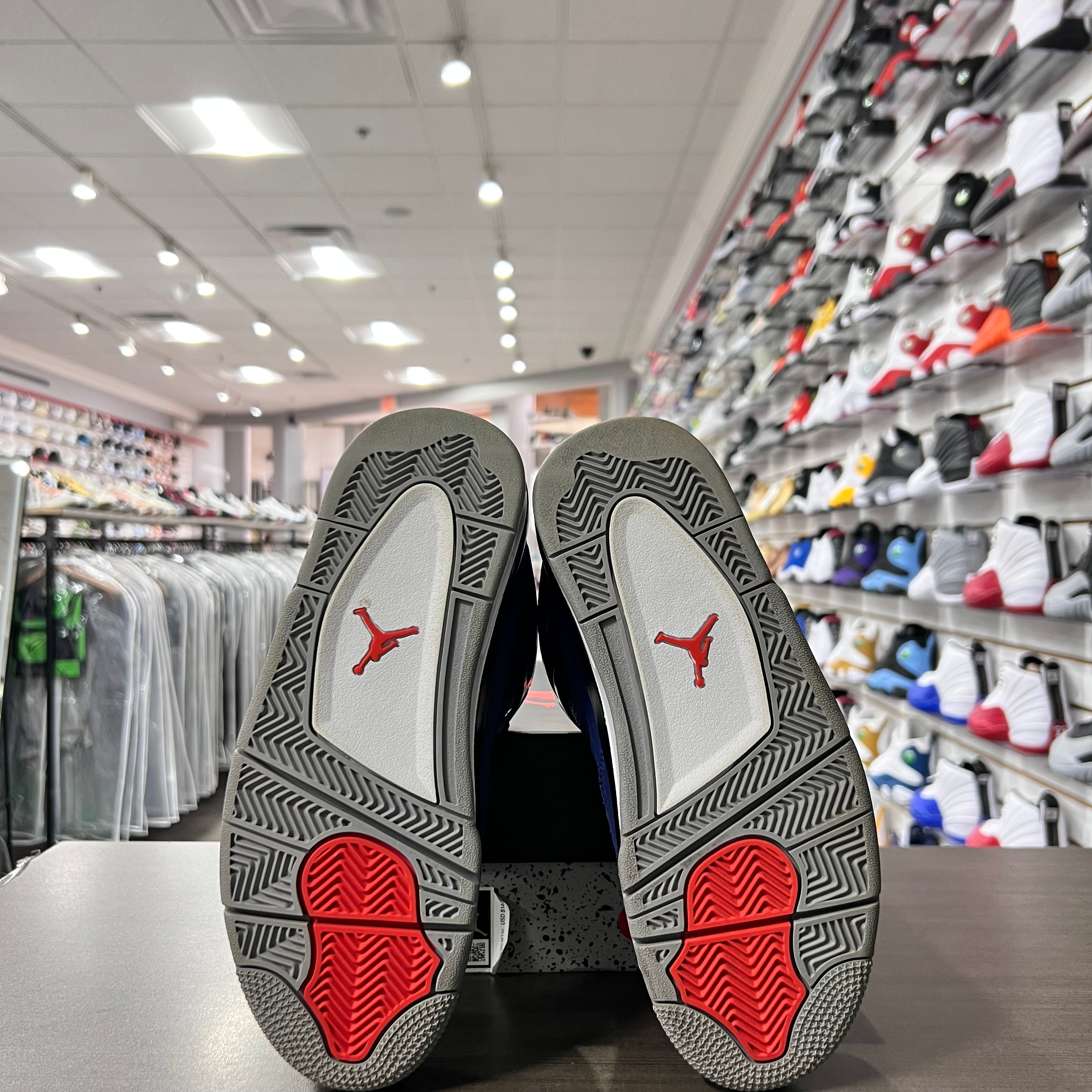 Jordan Retro 4 Gs Winterized Loyal Blue (Lightly Worn)